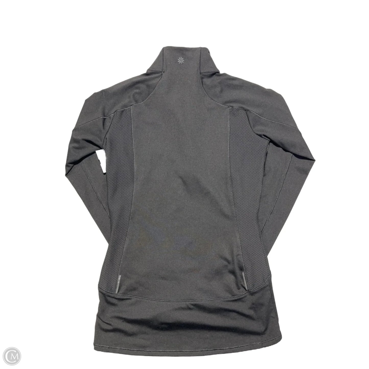 Athletic Top Long Sleeve Collar By Athleta In Black, Size: Xxs