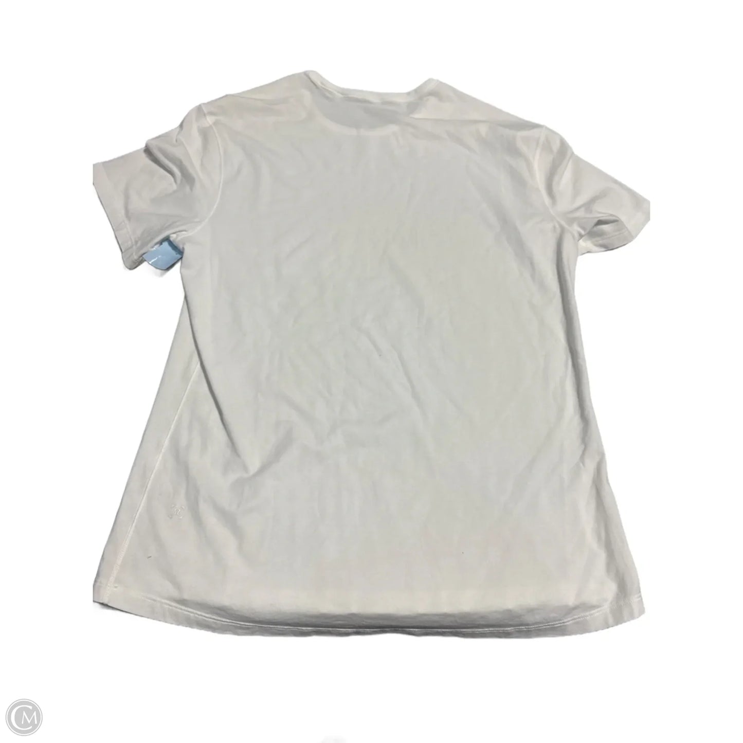 Athletic Top Short Sleeve By Lululemon In White, Size: Xl