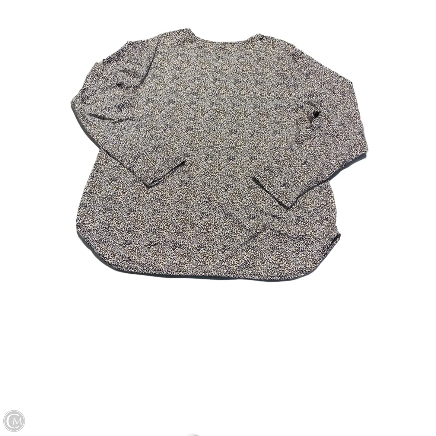 Blouse 3/4 Sleeve By Lulu B In Animal Print, Size: L