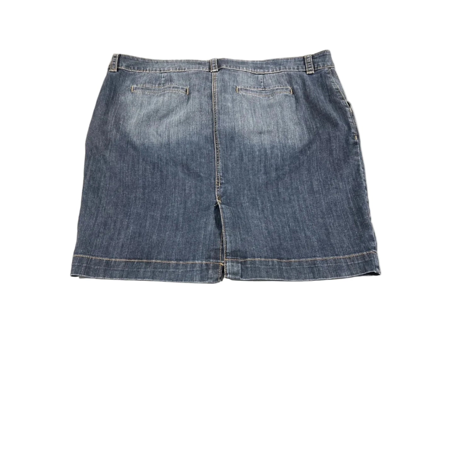 Skirt Mini & Short By Merona In Blue Denim, Size: 20