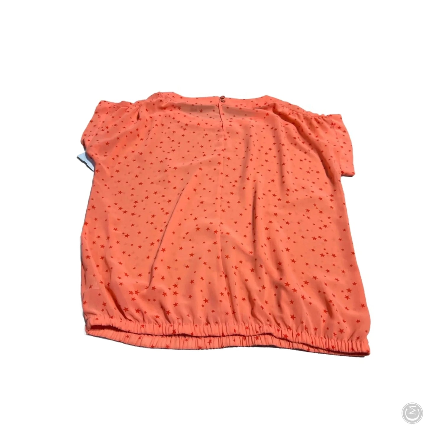 Top Short Sleeve By Ana In Coral, Size: M