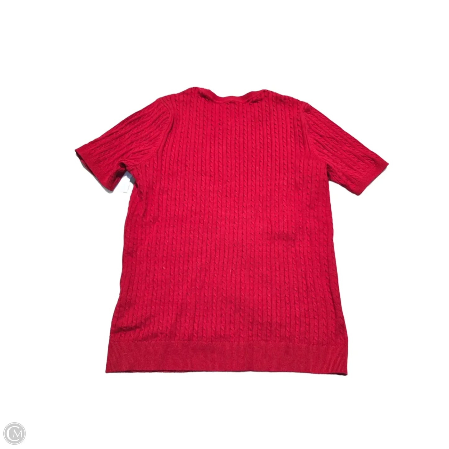 Top Short Sleeve By Tommy Hilfiger In Red, Size: M