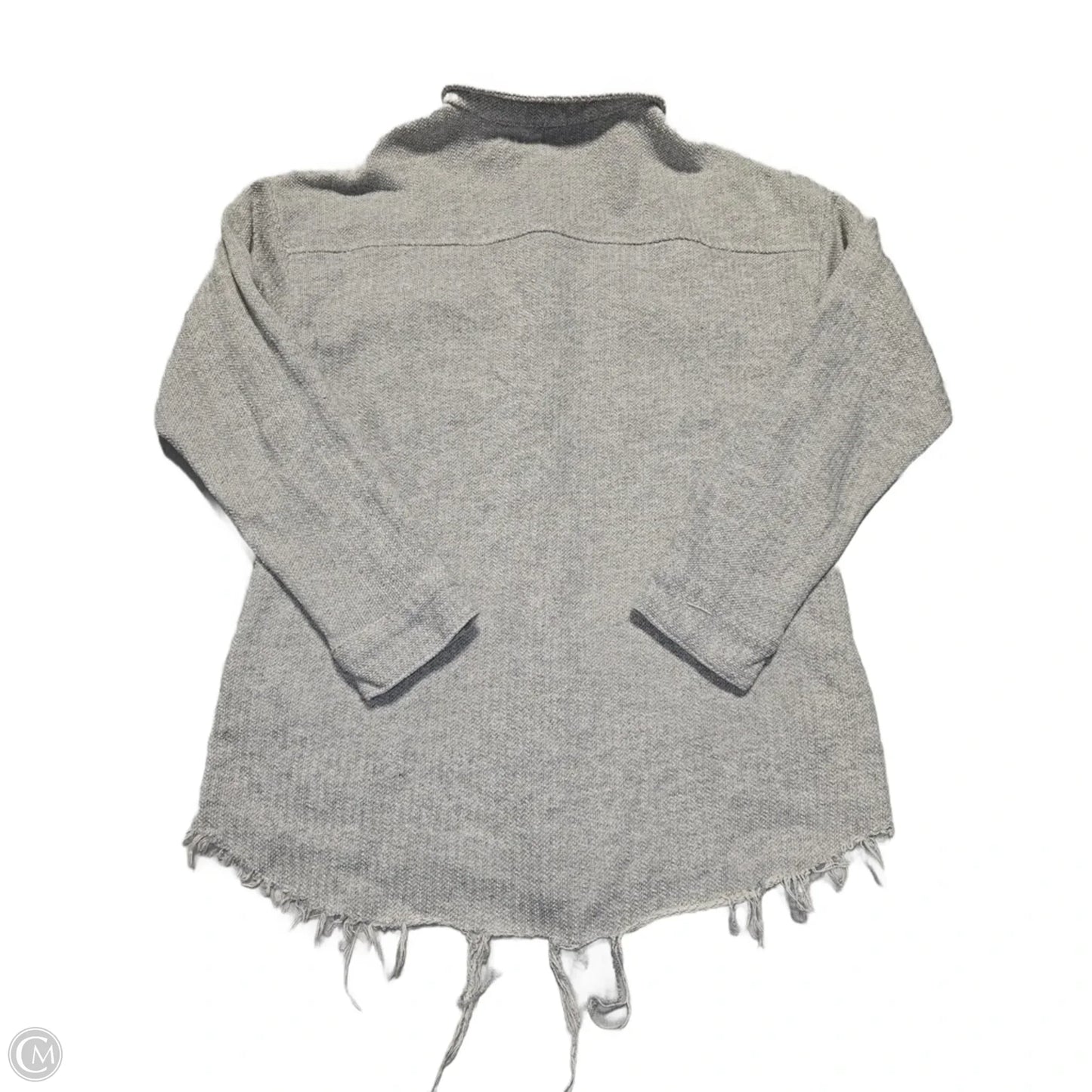 Top Long Sleeve By Polagram In Grey, Size: S
