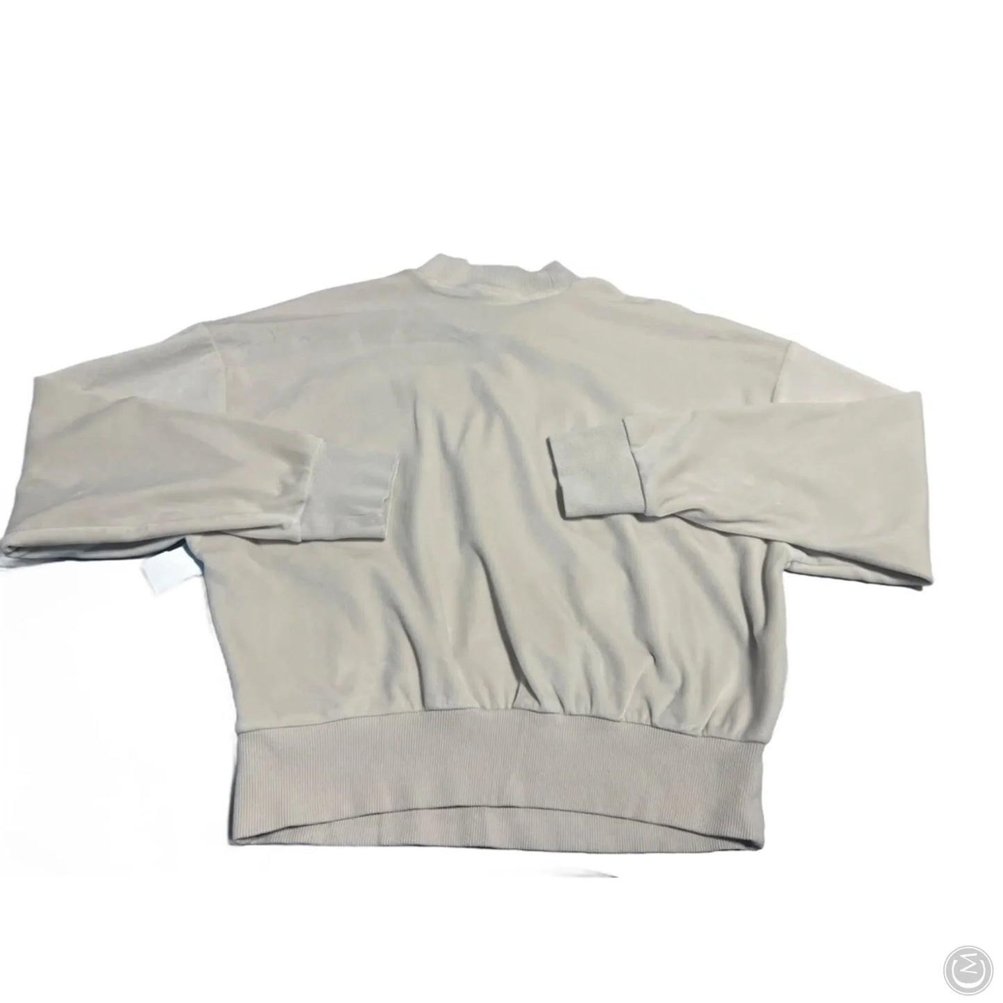 Top Long Sleeve By Adidas In Cream, Size: S