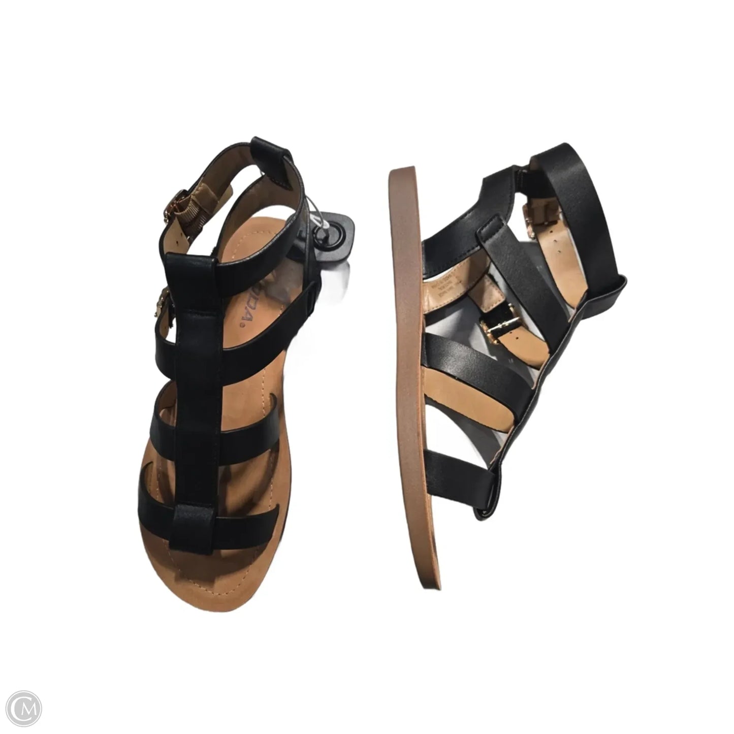 Sandals Flats By Soda In Black, Size: 10