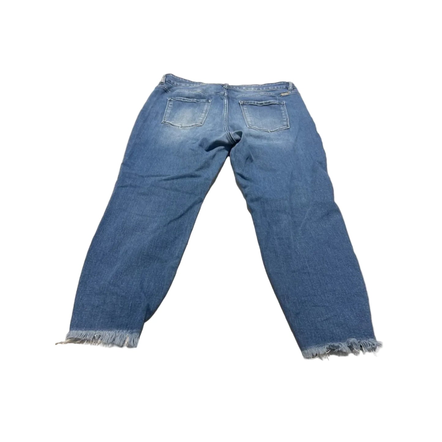 Jeans Straight By Kancan In Blue Denim, Size: 20