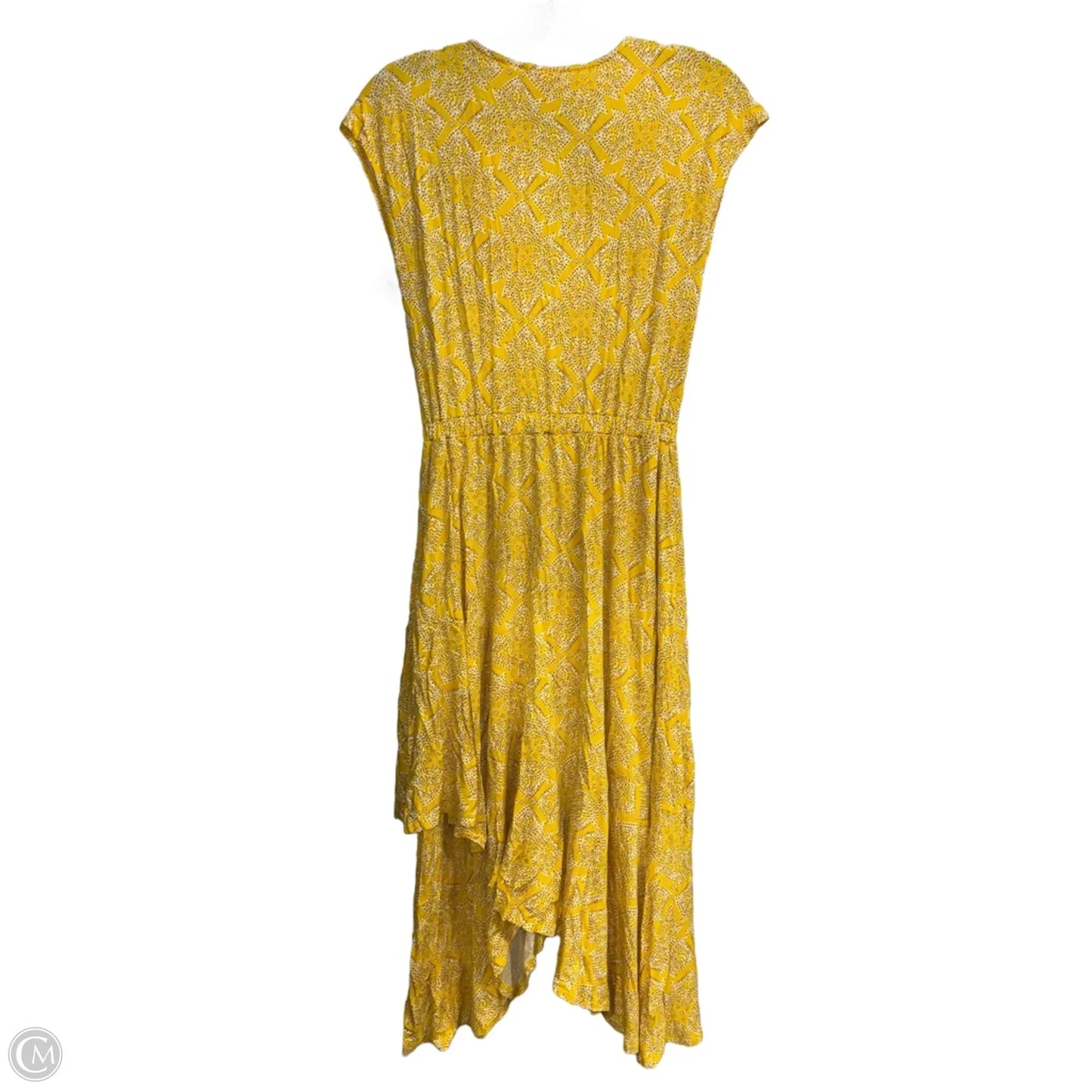 Dress Casual Midi By Anthropologie In Yellow, Size: M