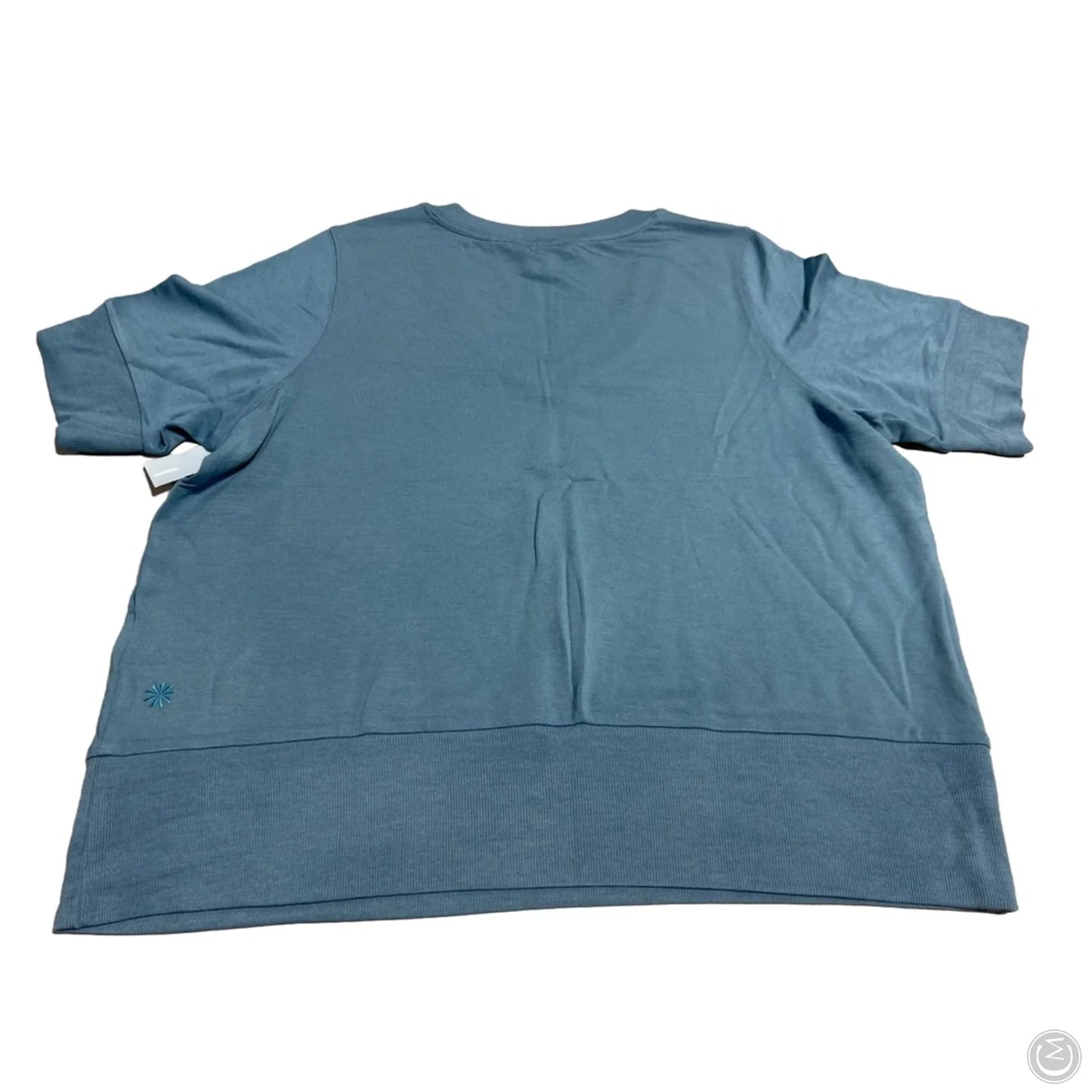 Athletic Top Short Sleeve By Athleta In Blue, Size: 1x
