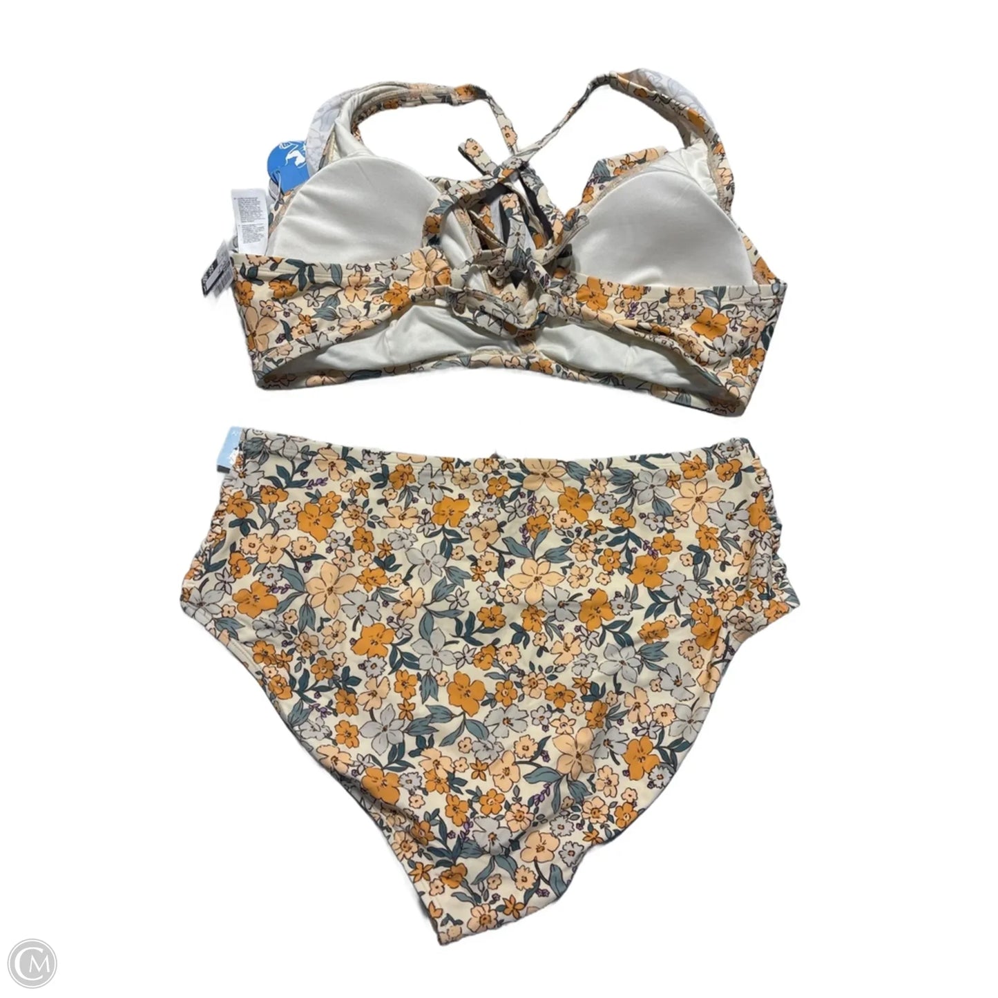 Swimsuit 2pc By Cupshe In Floral Print, Size: 2x