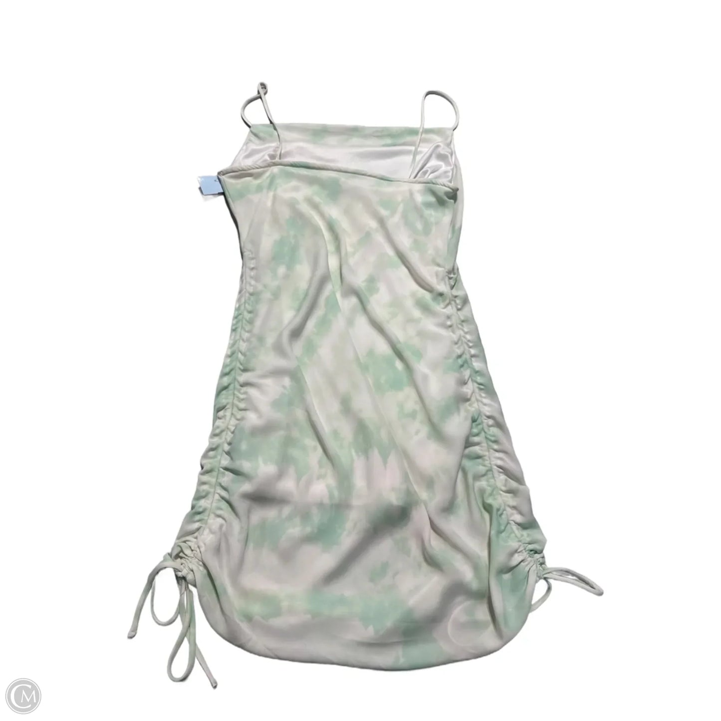 Dress Casual Midi By Gilli In Green & White, Size: L