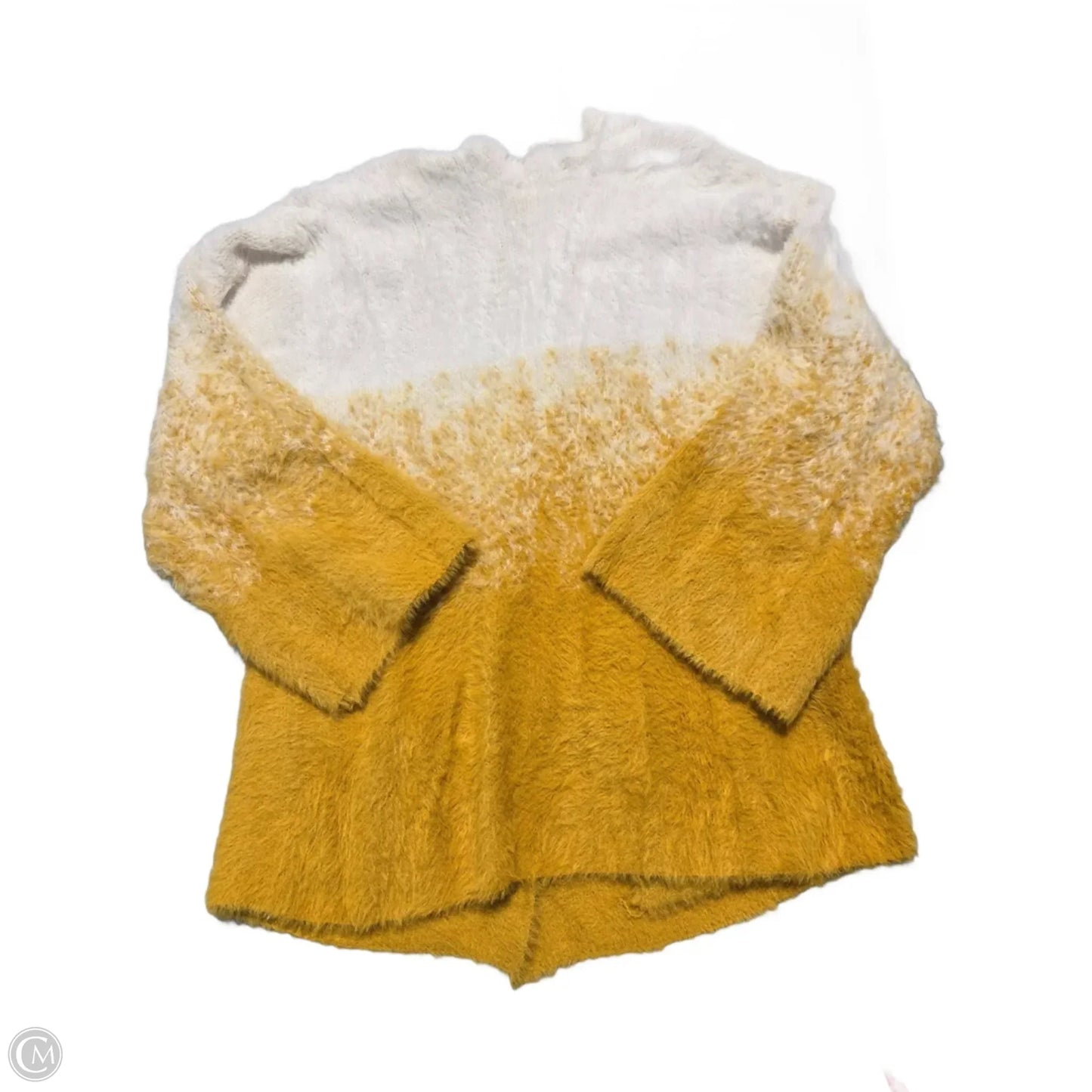 Cardigan By Hyfve In White & Yellow, Size: M