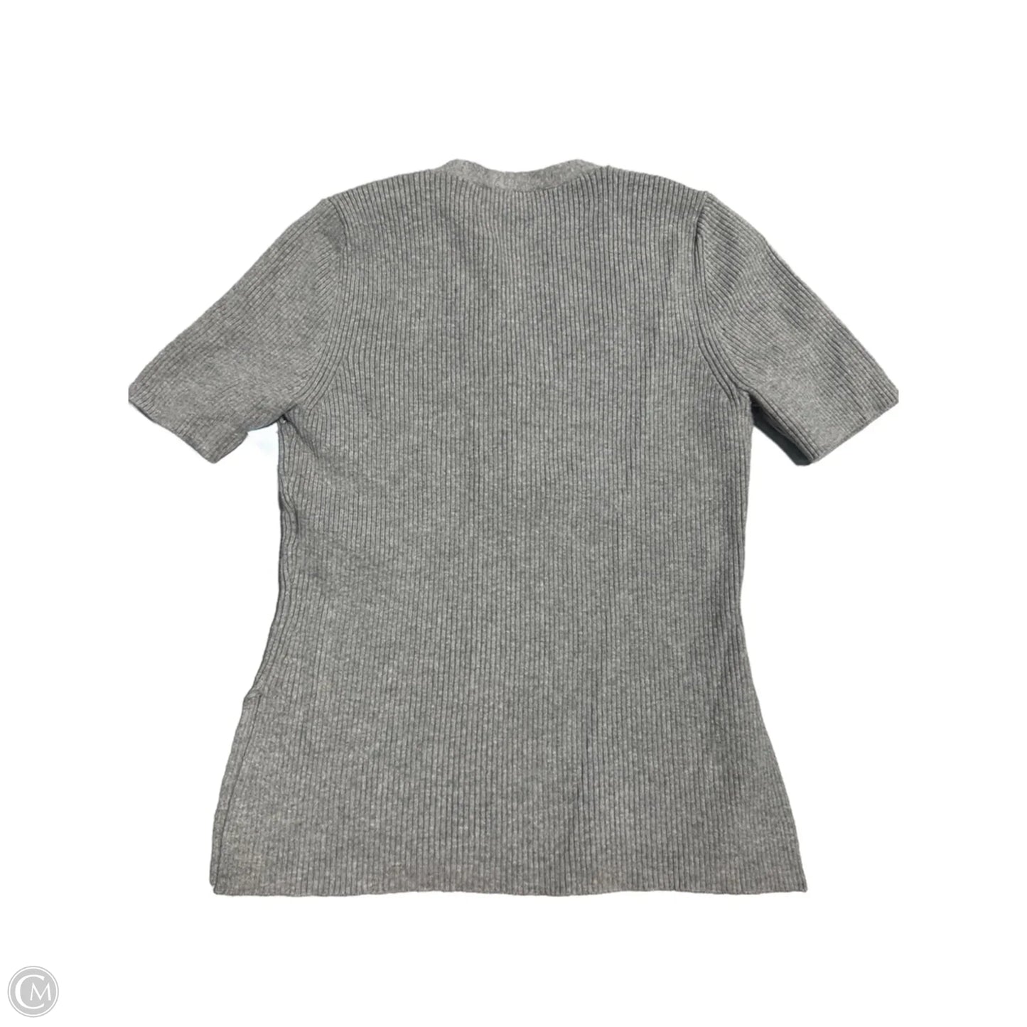 Top Short Sleeve By Abercrombie And Fitch In Grey, Size: S