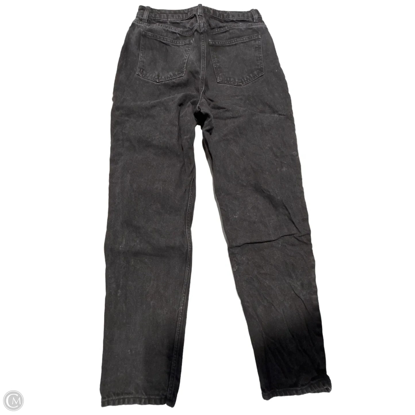 Jeans Straight By Asos In Black, Size: 12