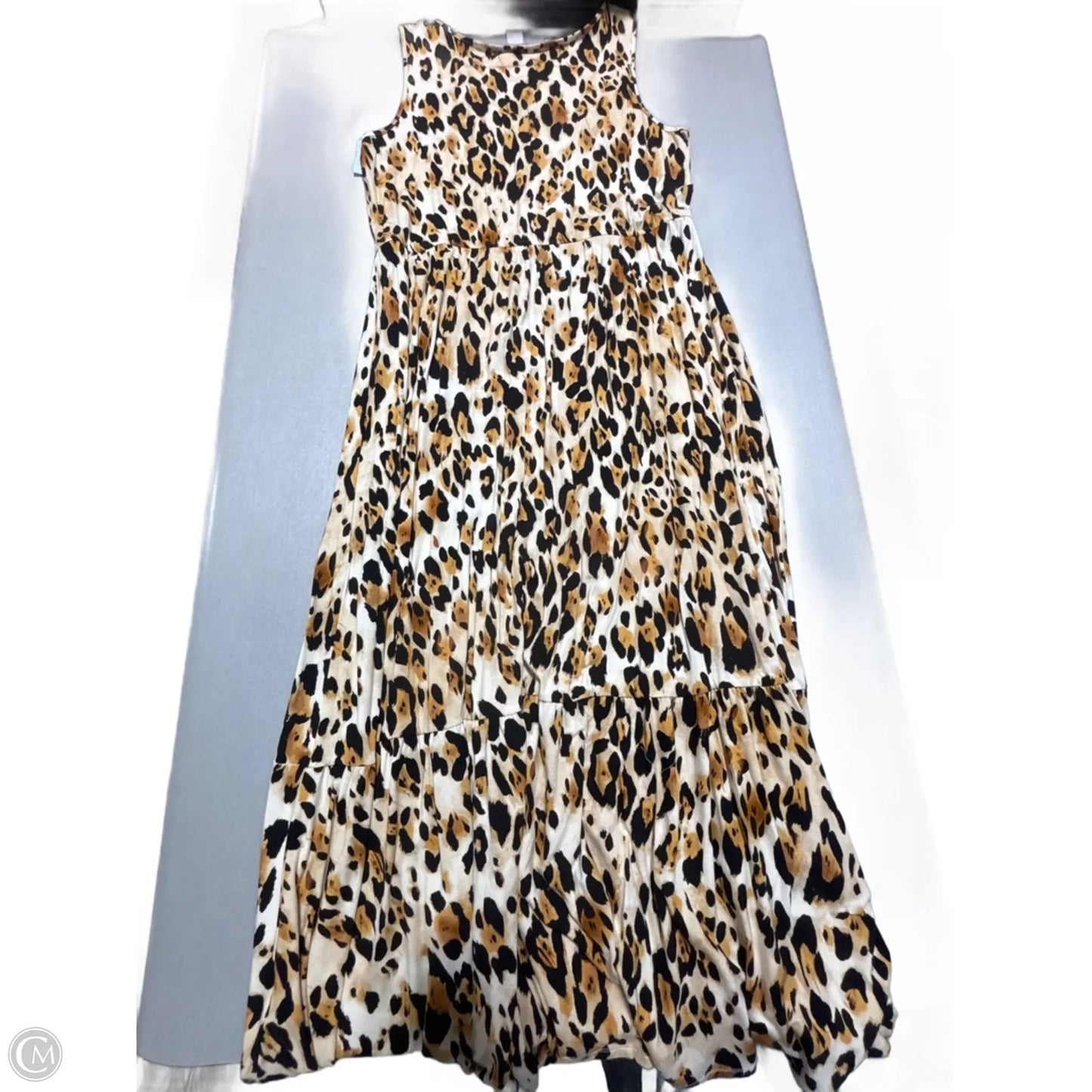 Dress Casual Maxi By Chicos In Animal Print, Size: Xl