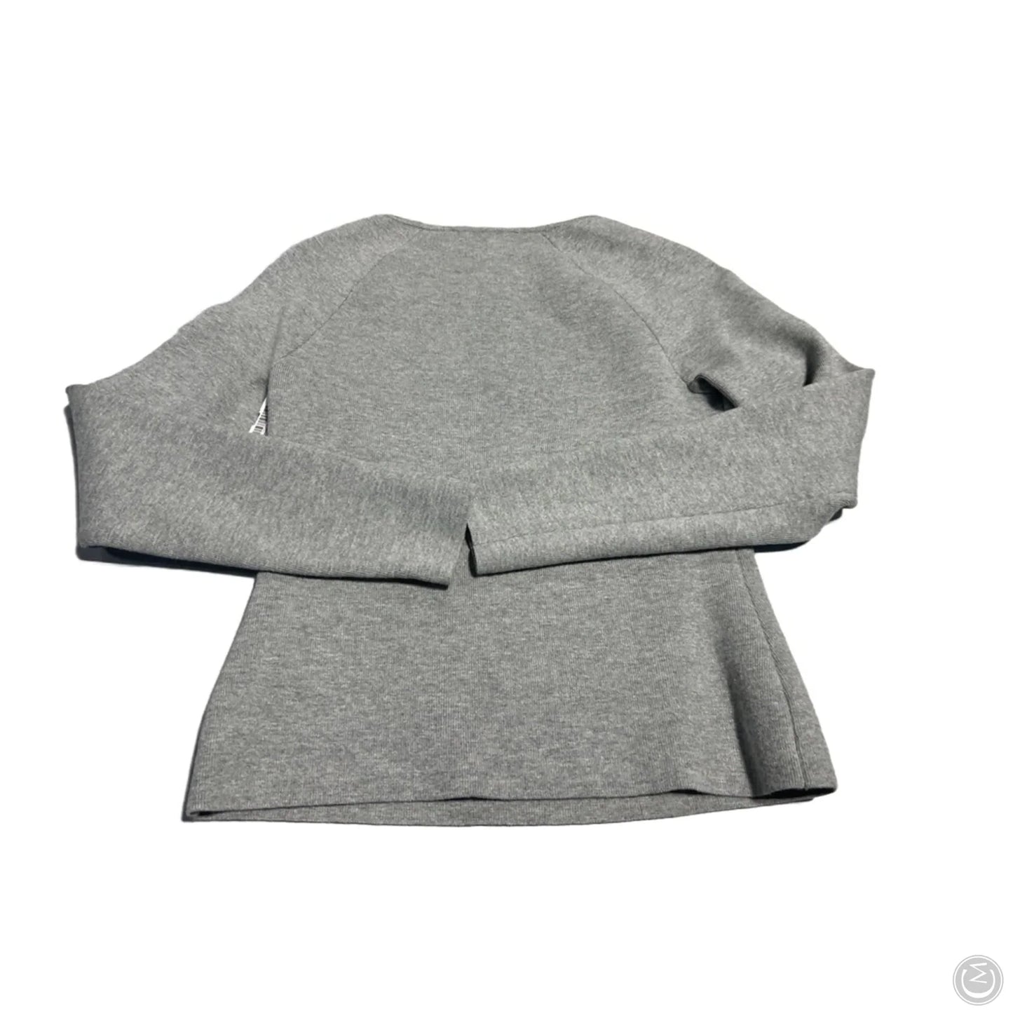 Top Long Sleeve By Abercrombie And Fitch In Grey, Size: L