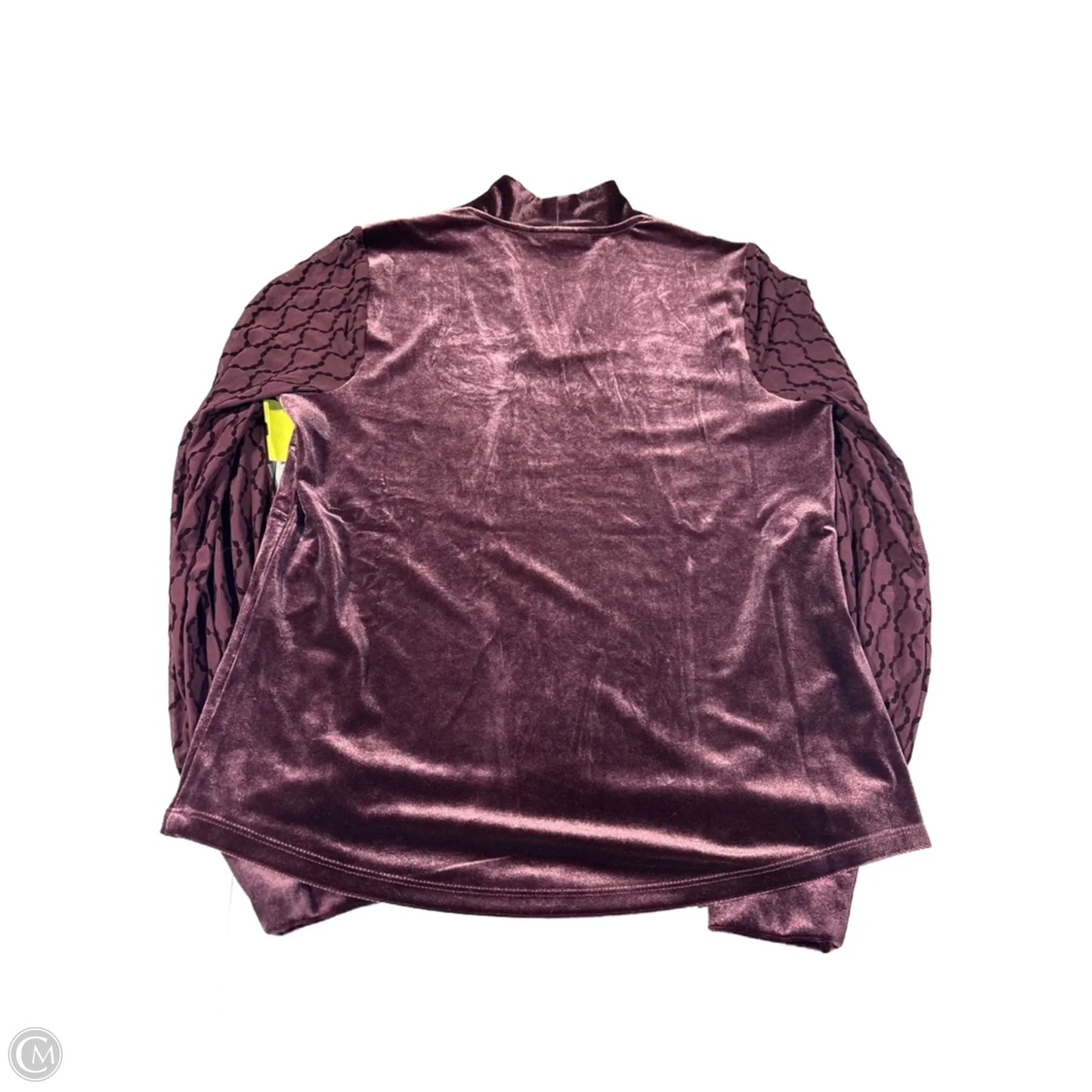 Blouse Long Sleeve By Chicos In Purple, Size: S