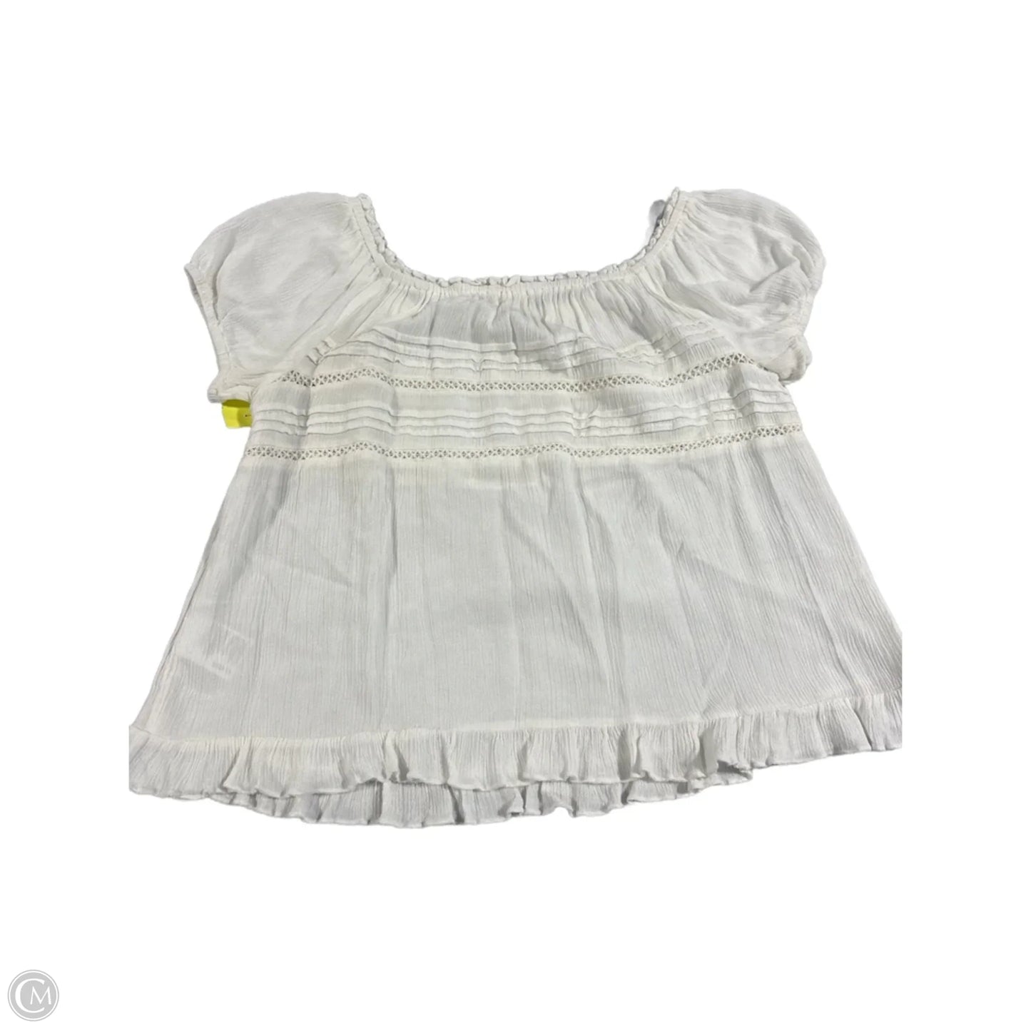 Top Short Sleeve By Altard State In Cream, Size: M