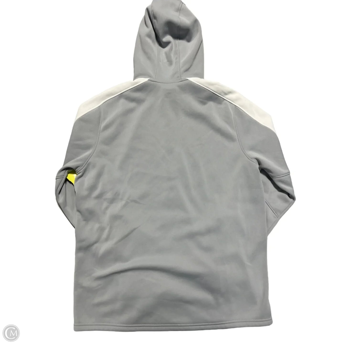 Athletic Sweatshirt Hoodie By Under Armour In Grey, Size: L
