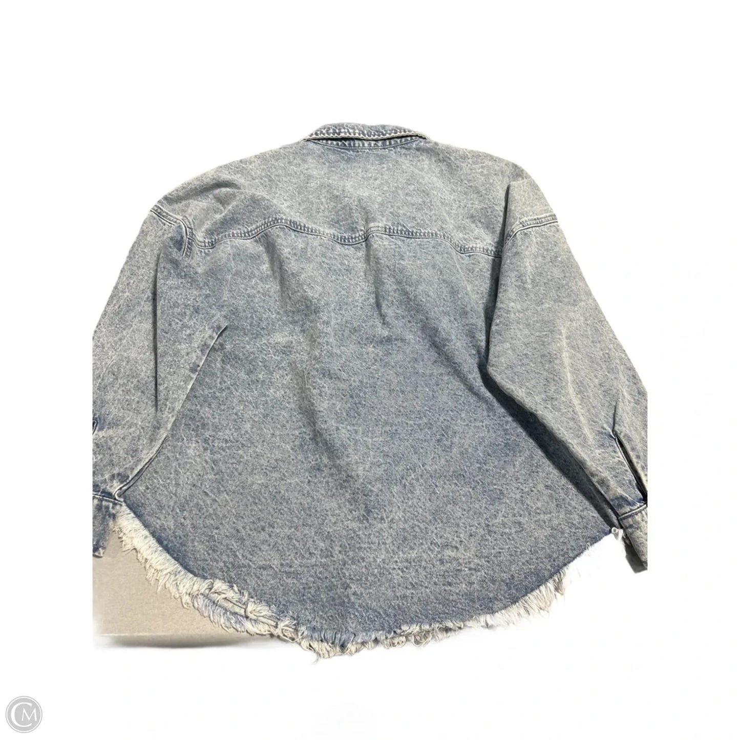Jacket Denim By Celebrity Pink In Blue Denim, Size: L