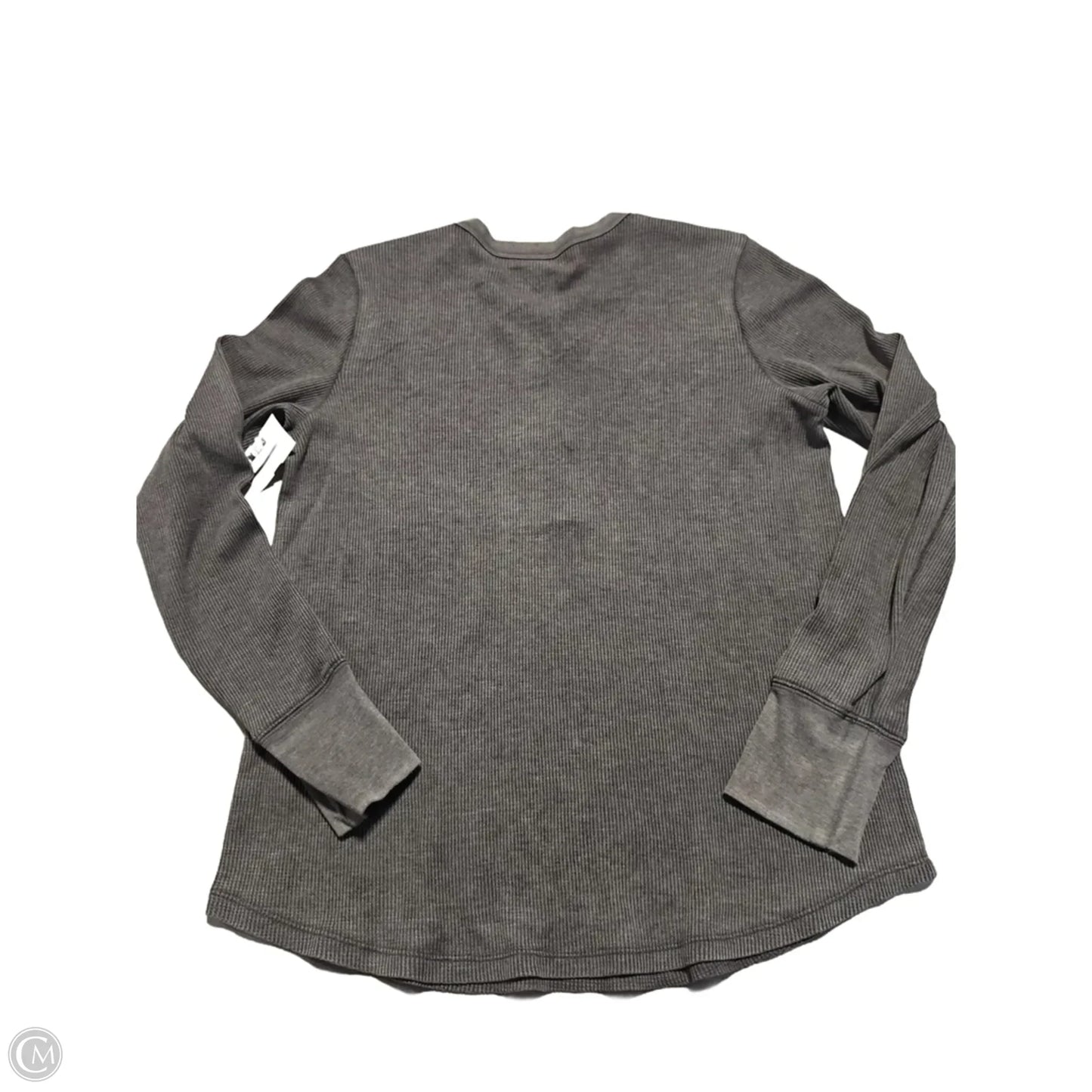 Top Long Sleeve By Aerie In Grey, Size: L