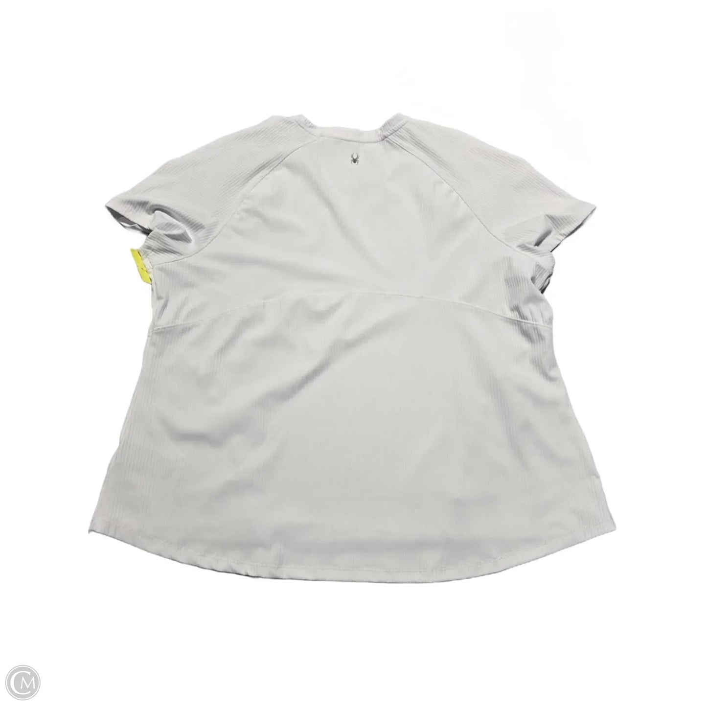 Athletic Top Short Sleeve By Spyder In White, Size: Xxl