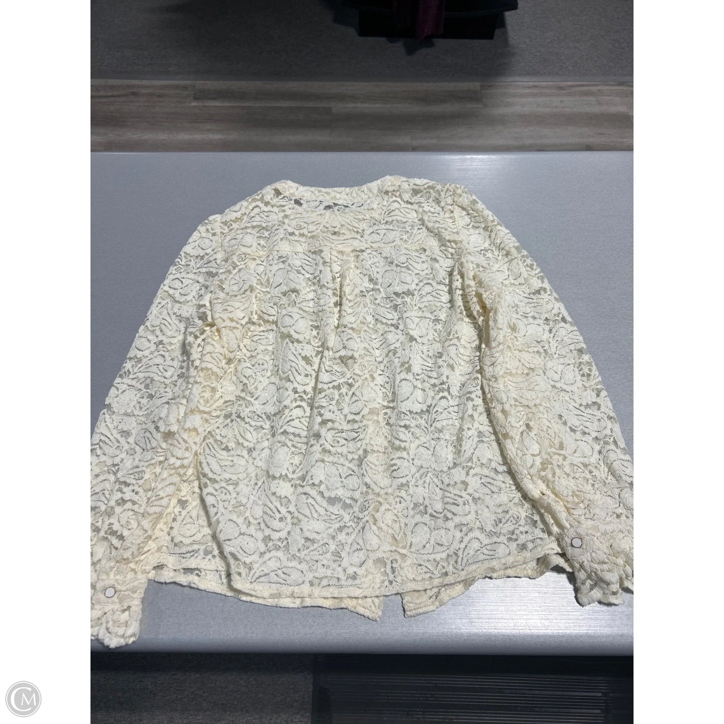 Top Long Sleeve By Prettygarden In Cream, Size: L