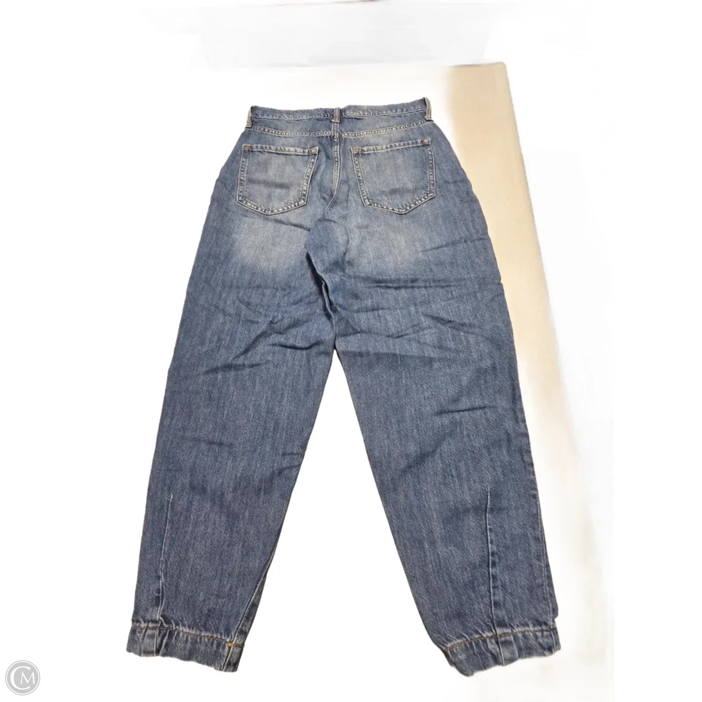 Jeans Straight By Banana Republic In Blue Denim, Size: 4