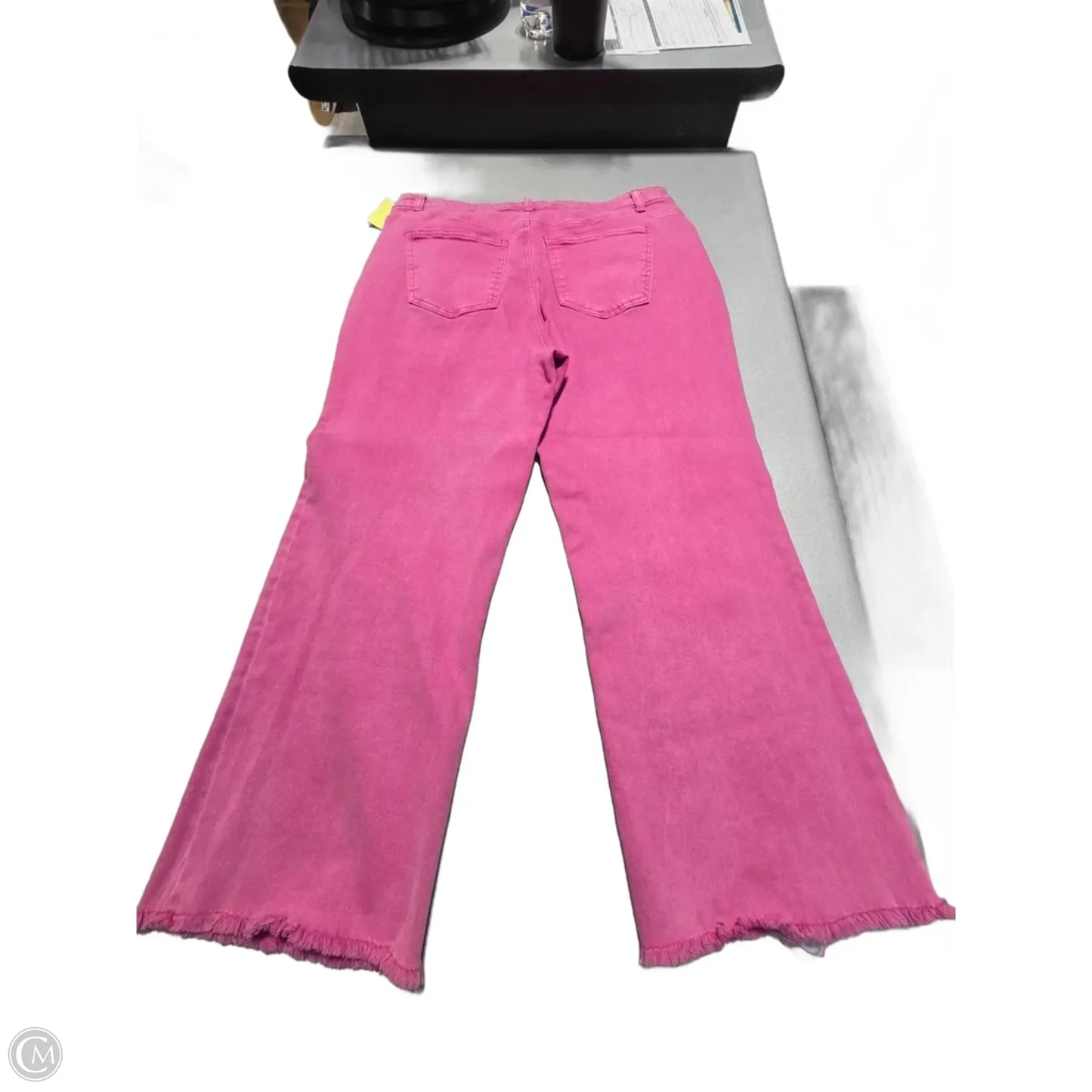 Jeans Wide Leg By Zenana In Pink, Size: 16