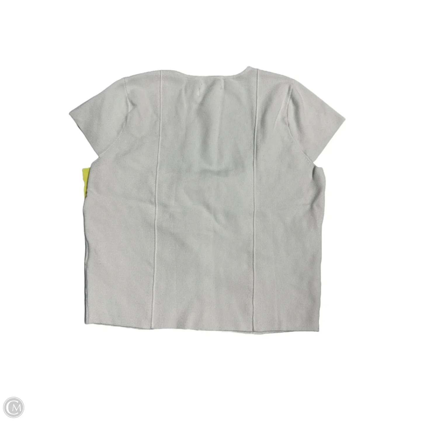 Top Short Sleeve By Anthropologie In White, Size: S
