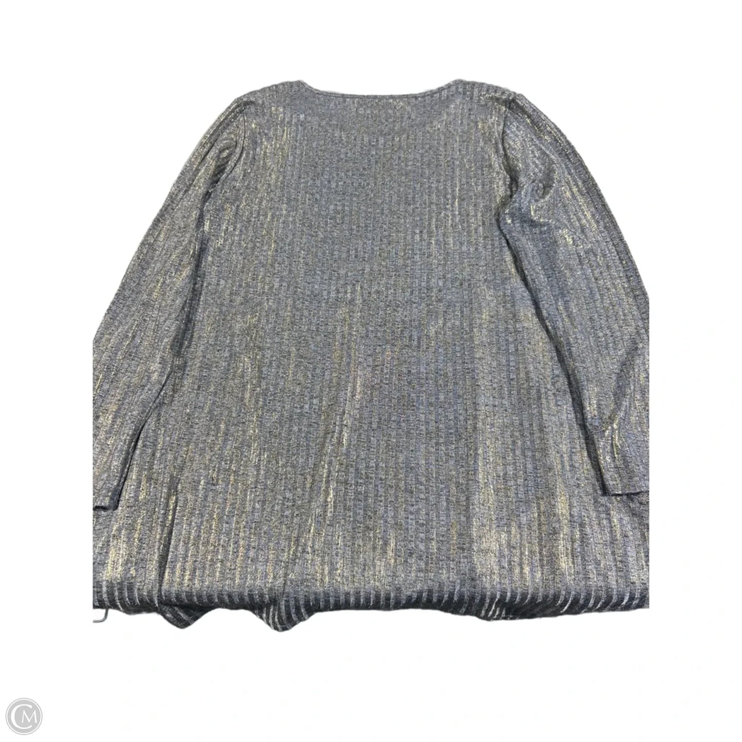 Top Long Sleeve By Cmc In Blue & Gold, Size: L