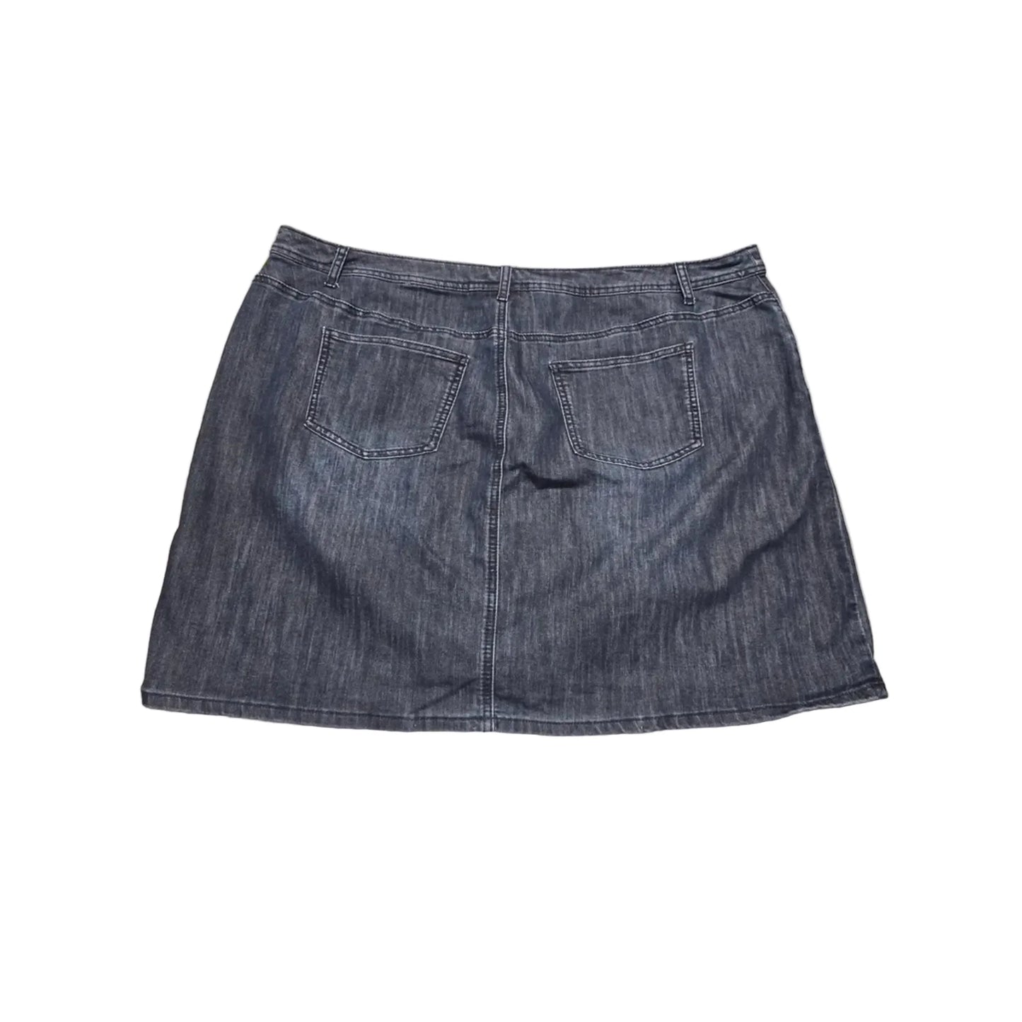 Skirt Mini & Short By Cj Banks In Blue Denim, Size: 24