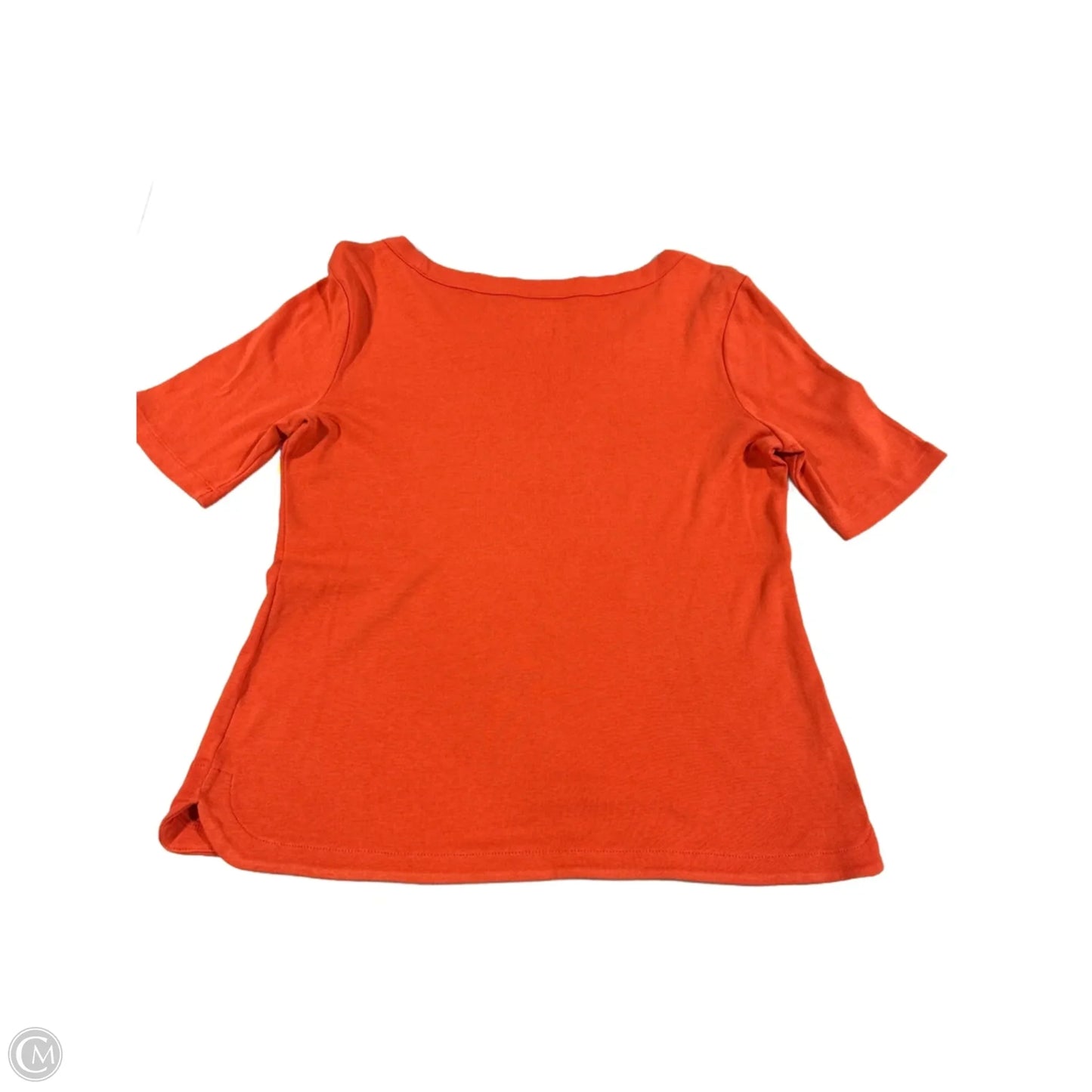 Top Short Sleeve By Talbots In Orange, Size: Mp