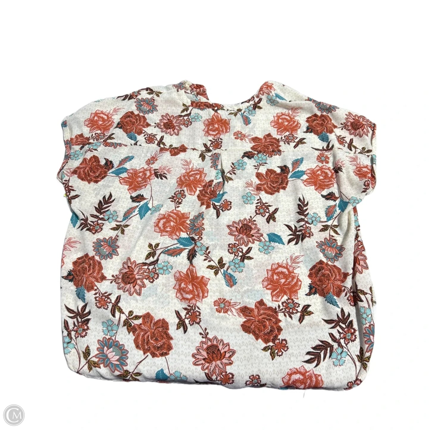 Blouse Short Sleeve By Maurices In Floral Print, Size: 3x