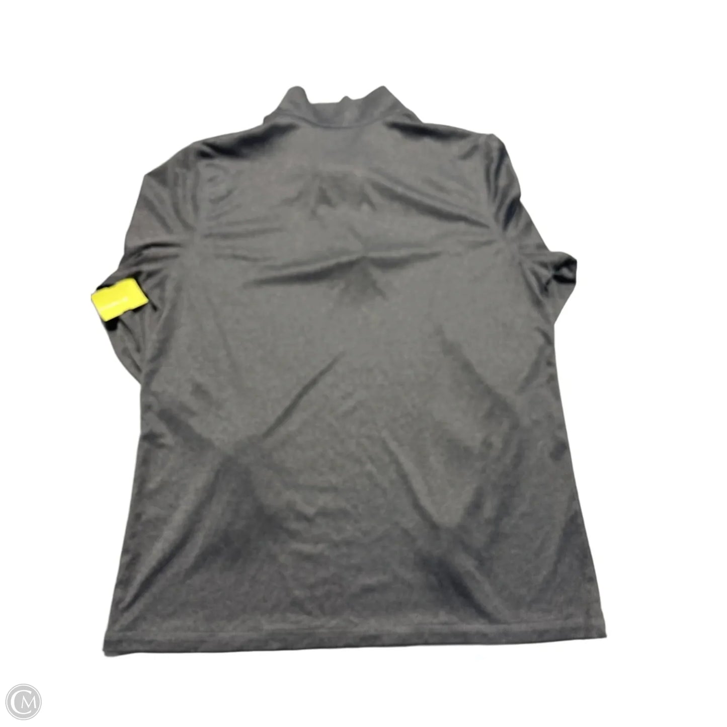 Athletic Top Long Sleeve Collar By Alo In Grey, Size: Xl