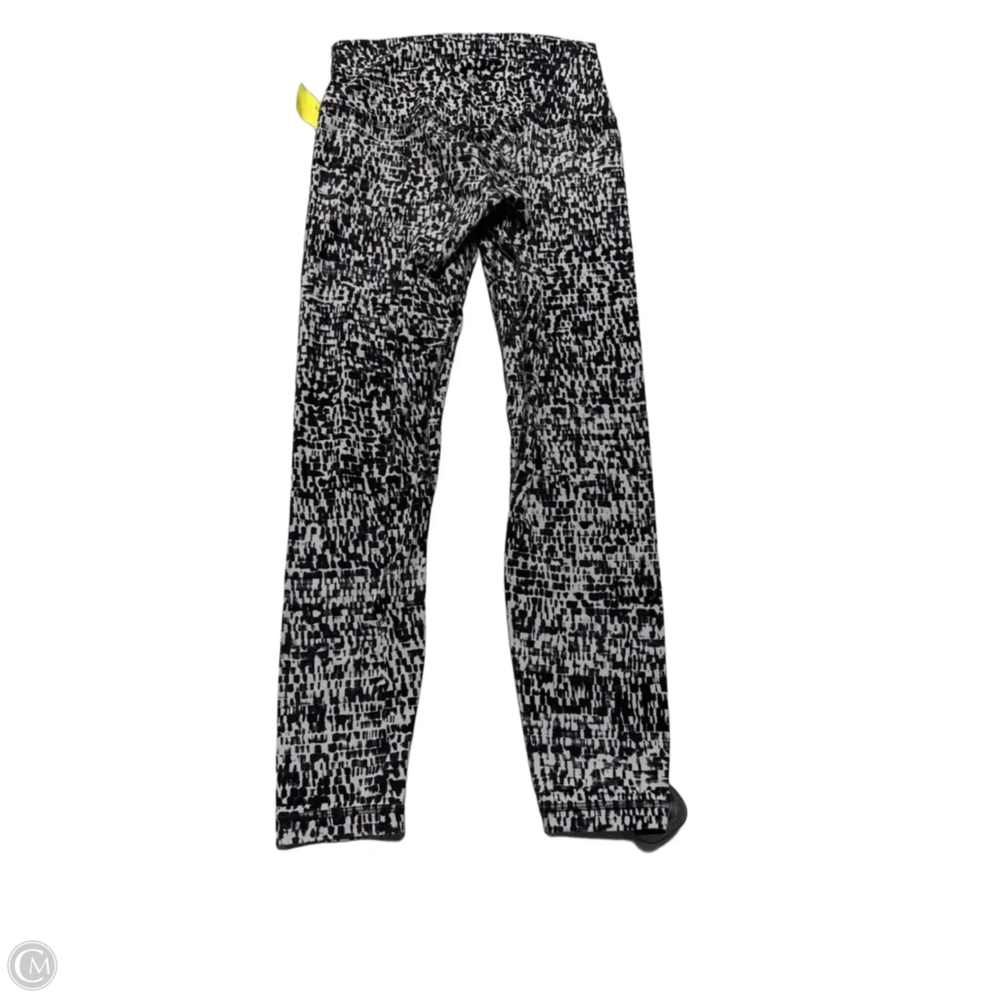 Athletic Leggings By Lululemon In Black & Grey, Size: 6