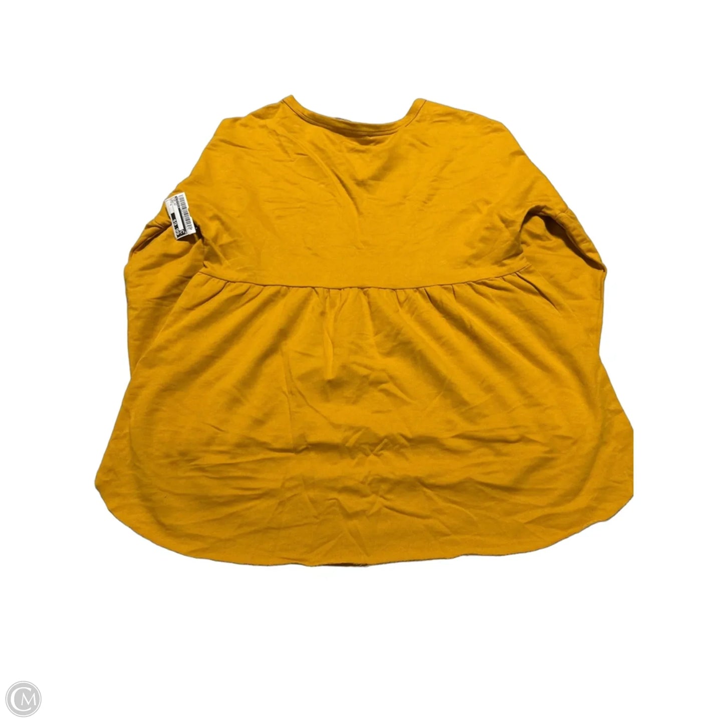 Top Long Sleeve By Listicle In Yellow, Size: S