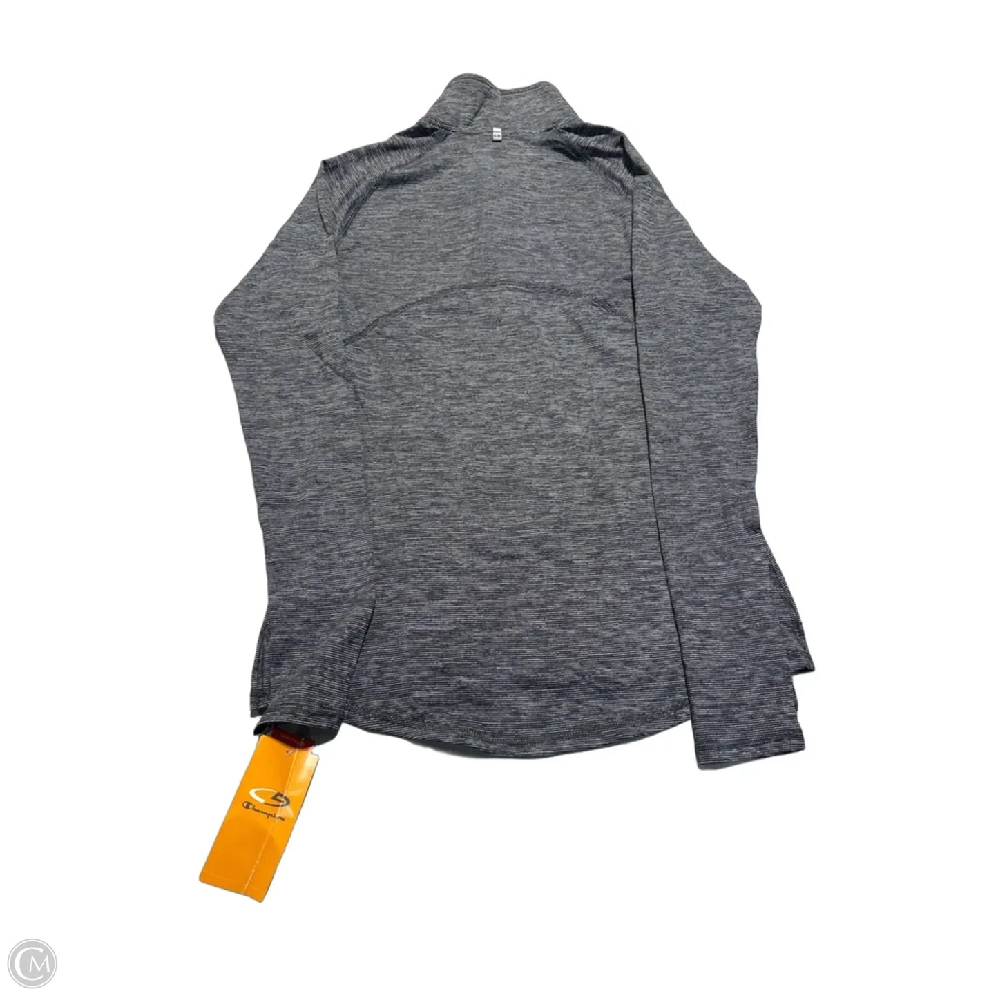 Athletic Top Long Sleeve Collar By Champion In Grey, Size: Xs
