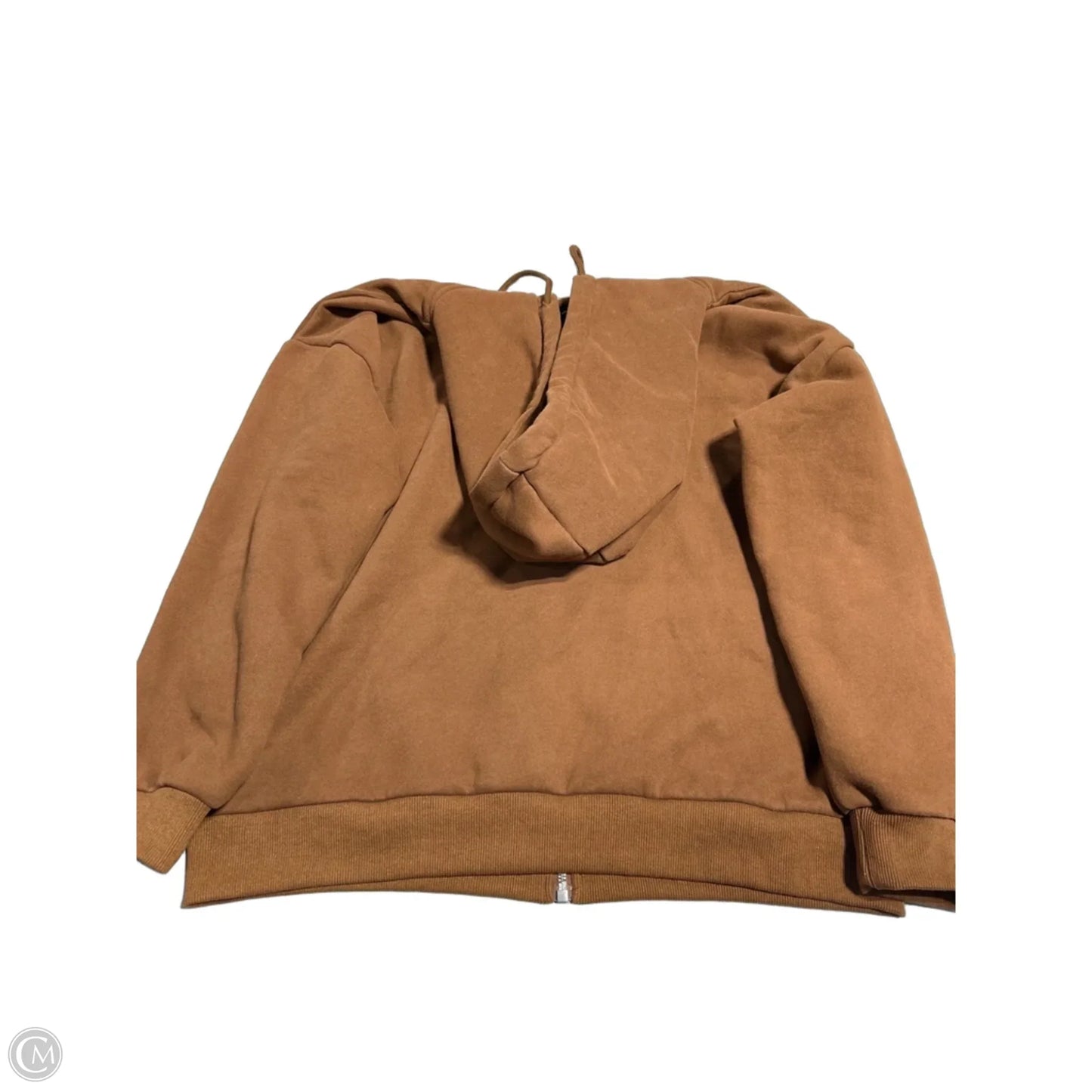 Sweatshirt Hoodie By Trendy Queen In Brown, Size: M