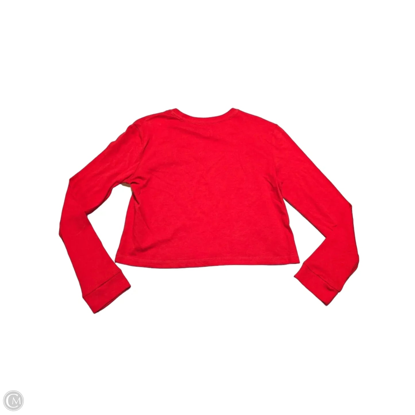 Top Long Sleeve By Cmf In Red, Size: M