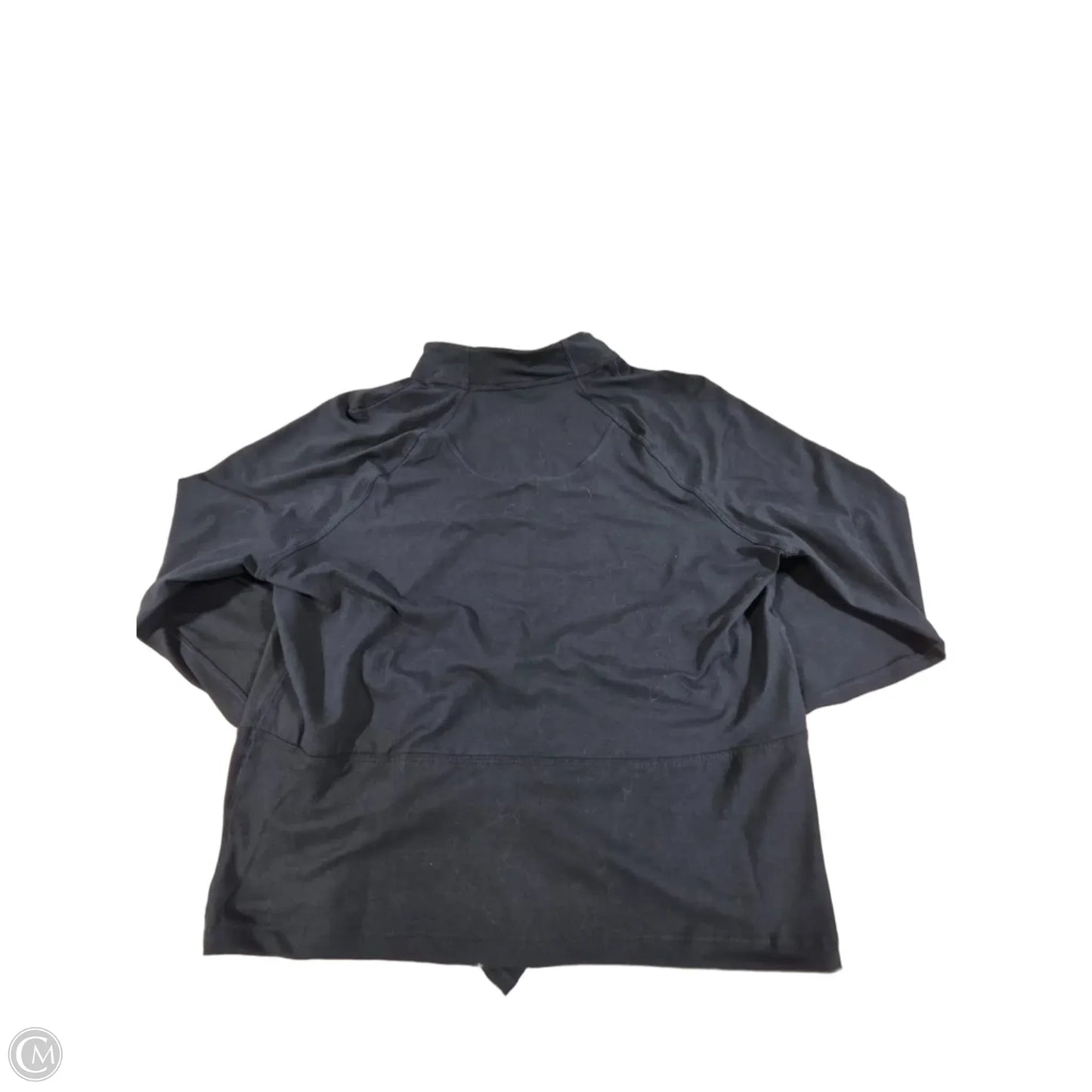 Athletic Top Long Sleeve Collar By Rae Mode In Navy, Size: L