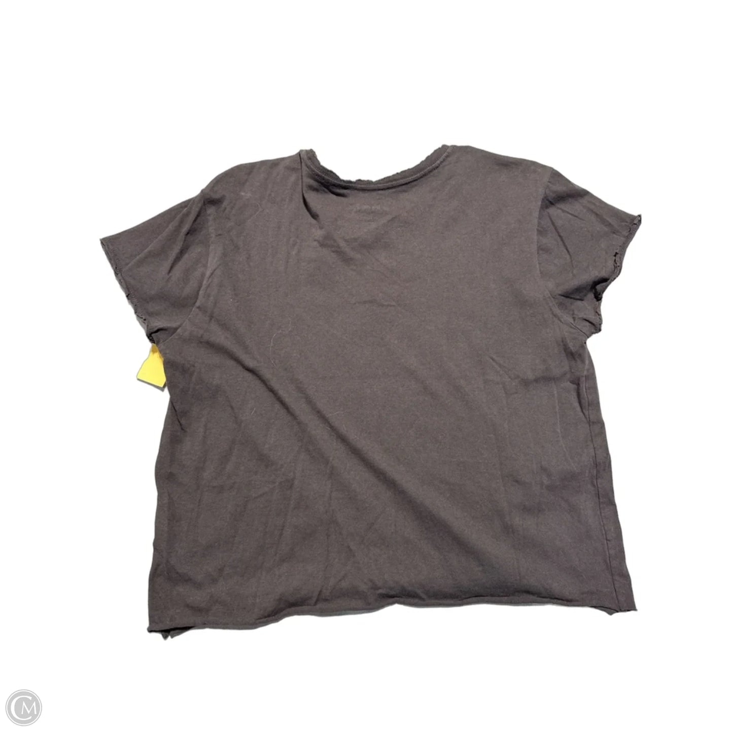Top Short Sleeve By Cmf In Grey, Size: L