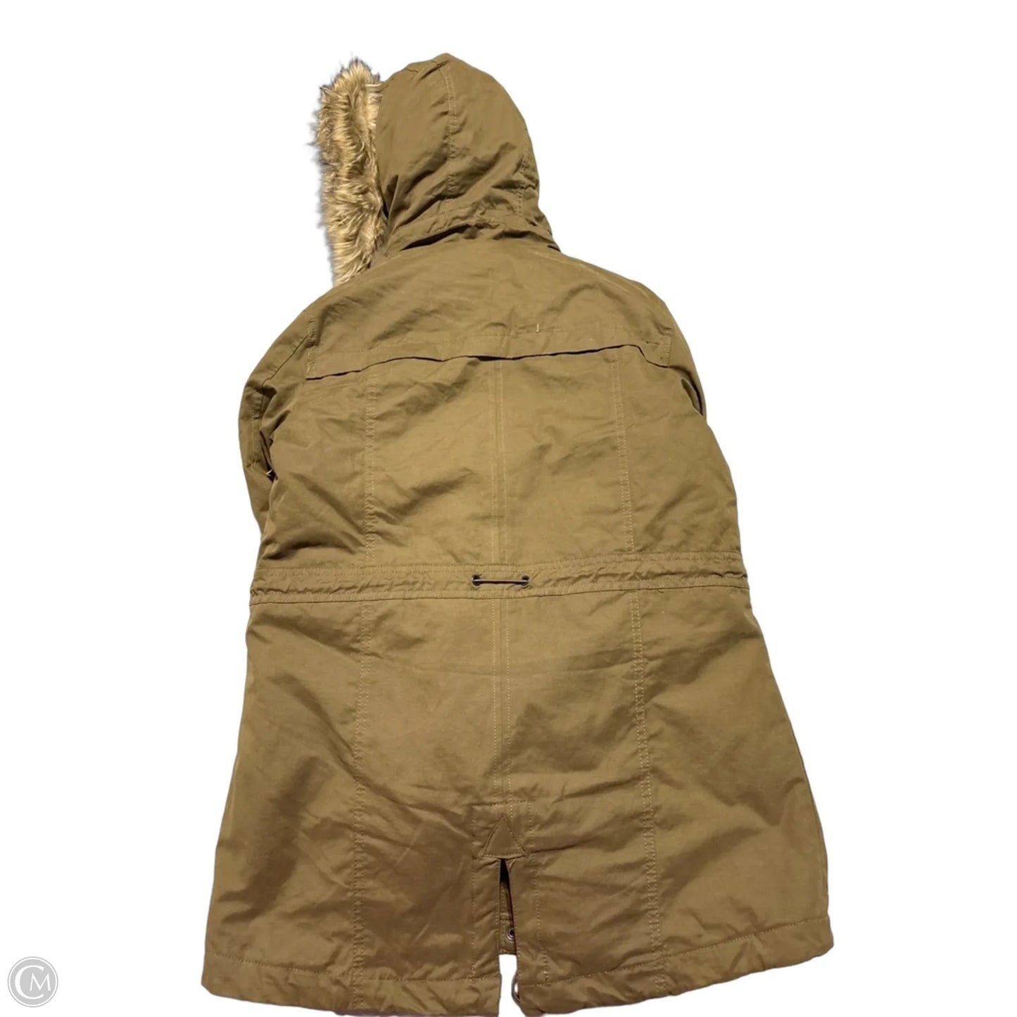 Coat Puffer & Quilted By Forever 21 In Brown, Size: S
