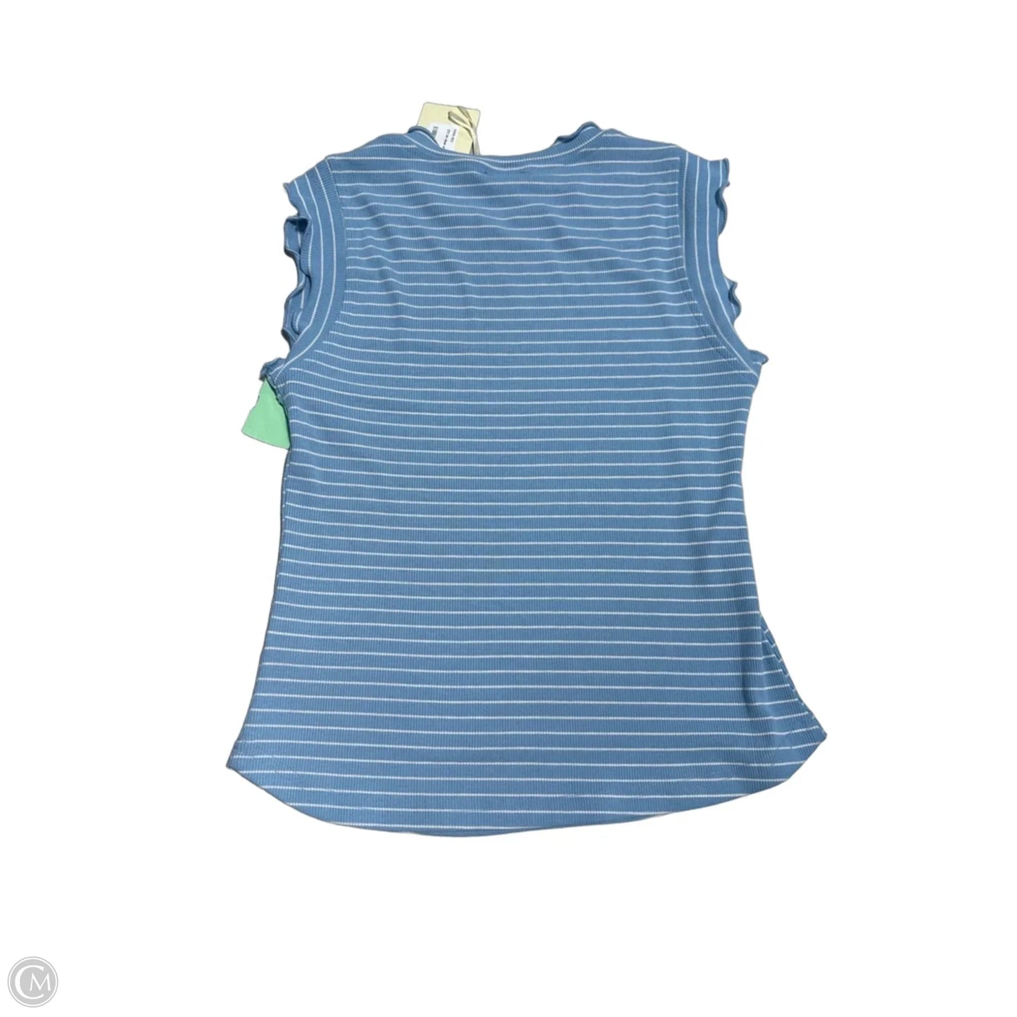 Top Sleeveless By La Miel In Blue & White, Size: S