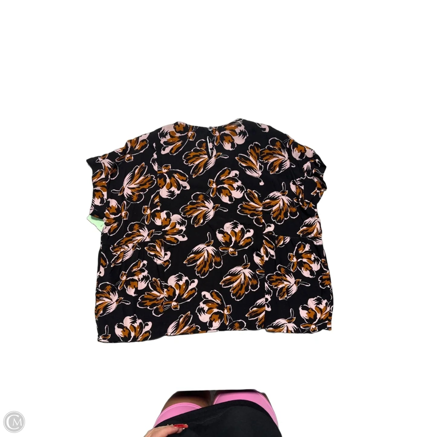 Top Short Sleeve By Madewell In Black, Size: S