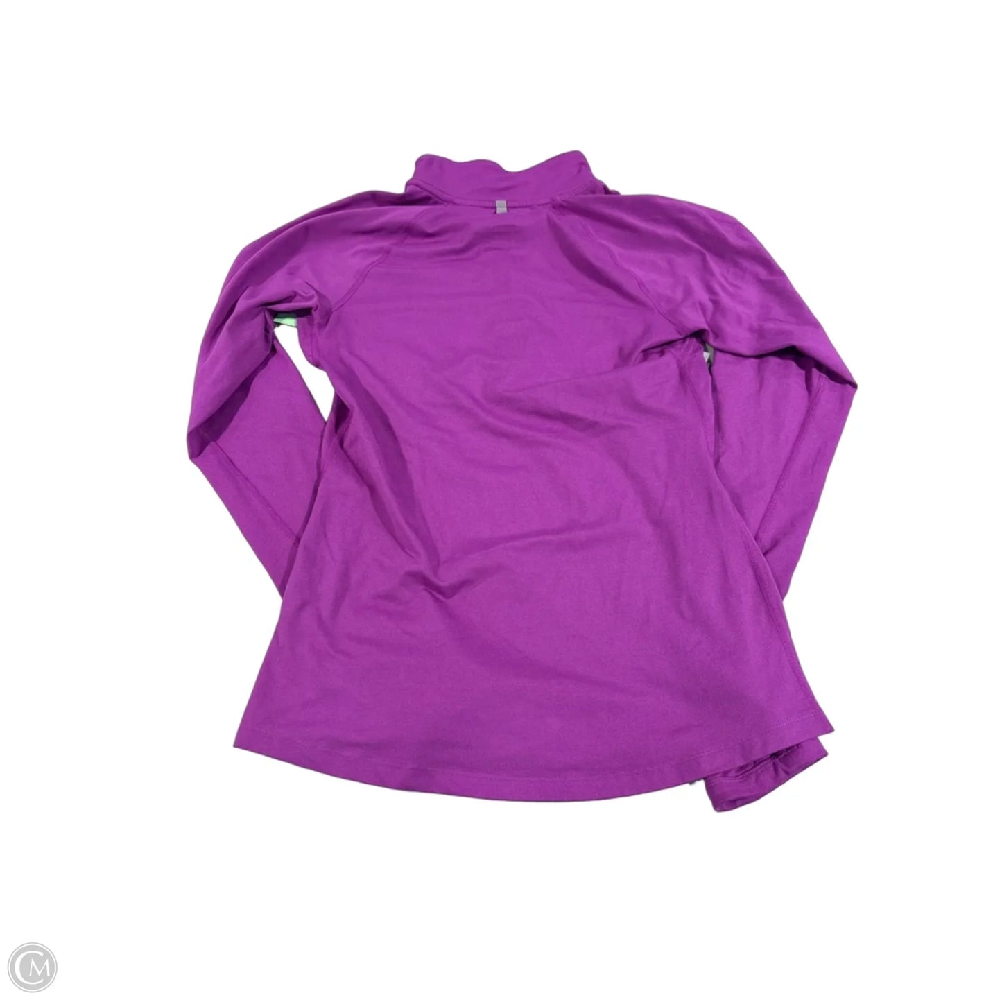 Athletic Top Long Sleeve Collar By Nike In Purple, Size: Xs