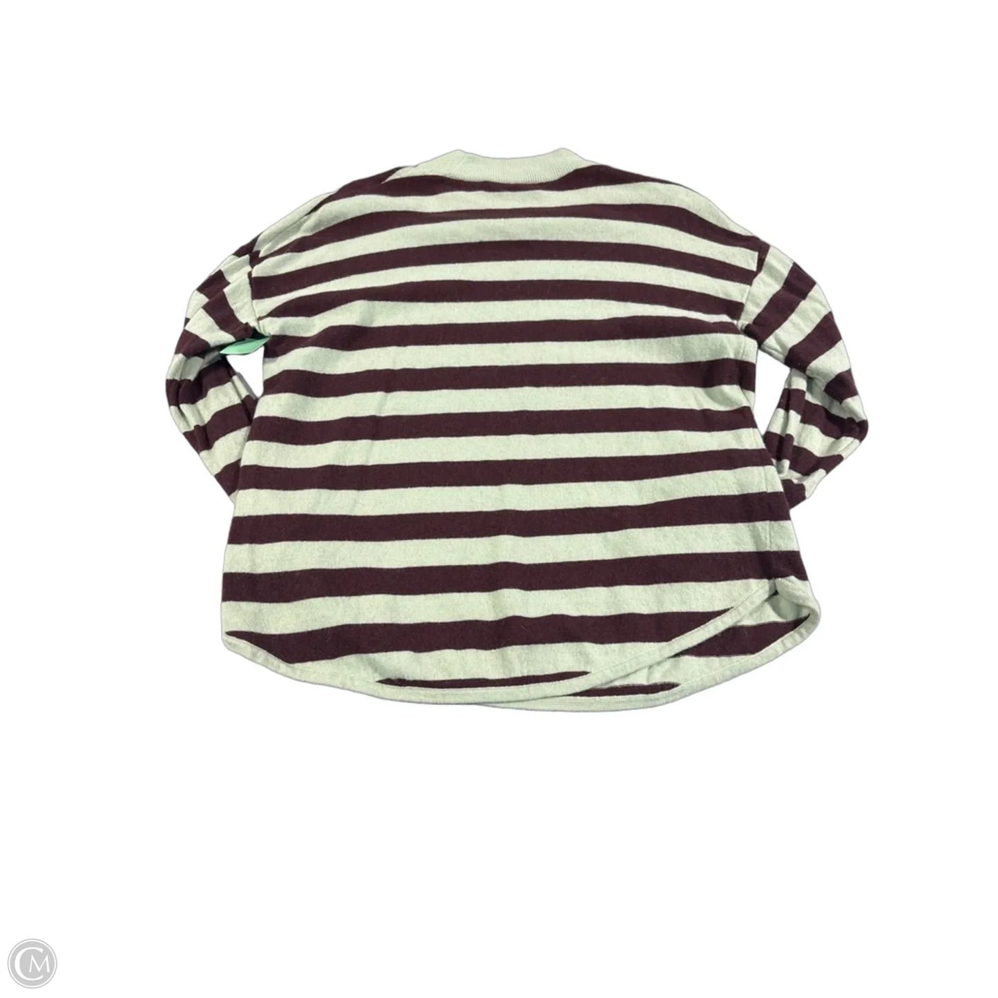 Top Long Sleeve By Madewell In Brown & Green, Size: S