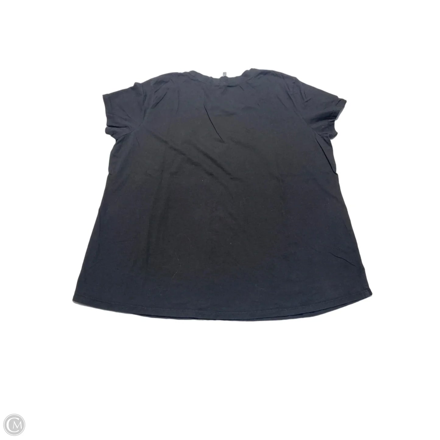 Top Short Sleeve Basic By Lulu B In Black, Size: 1x
