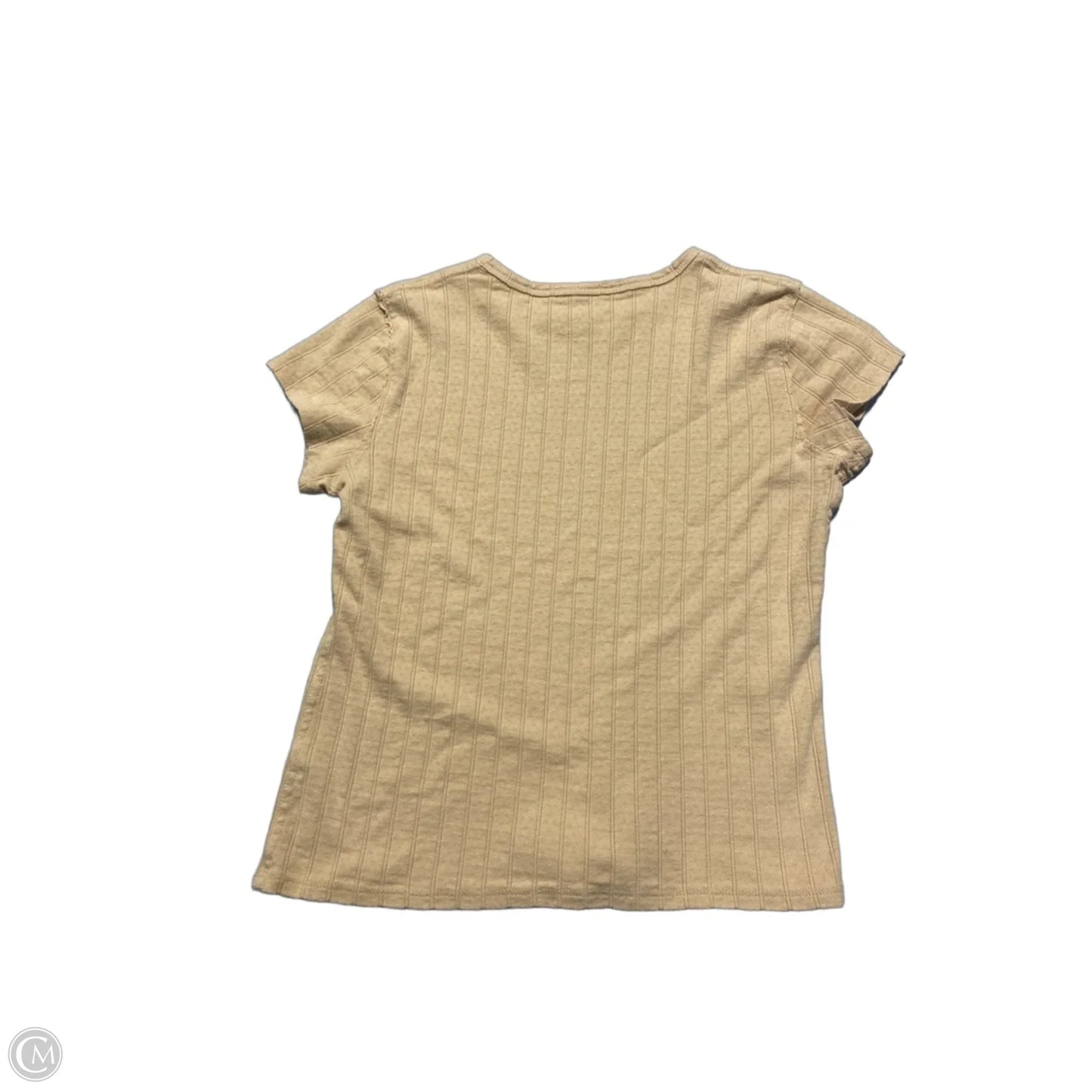 Top Short Sleeve By Aerie In Tan, Size: Xs