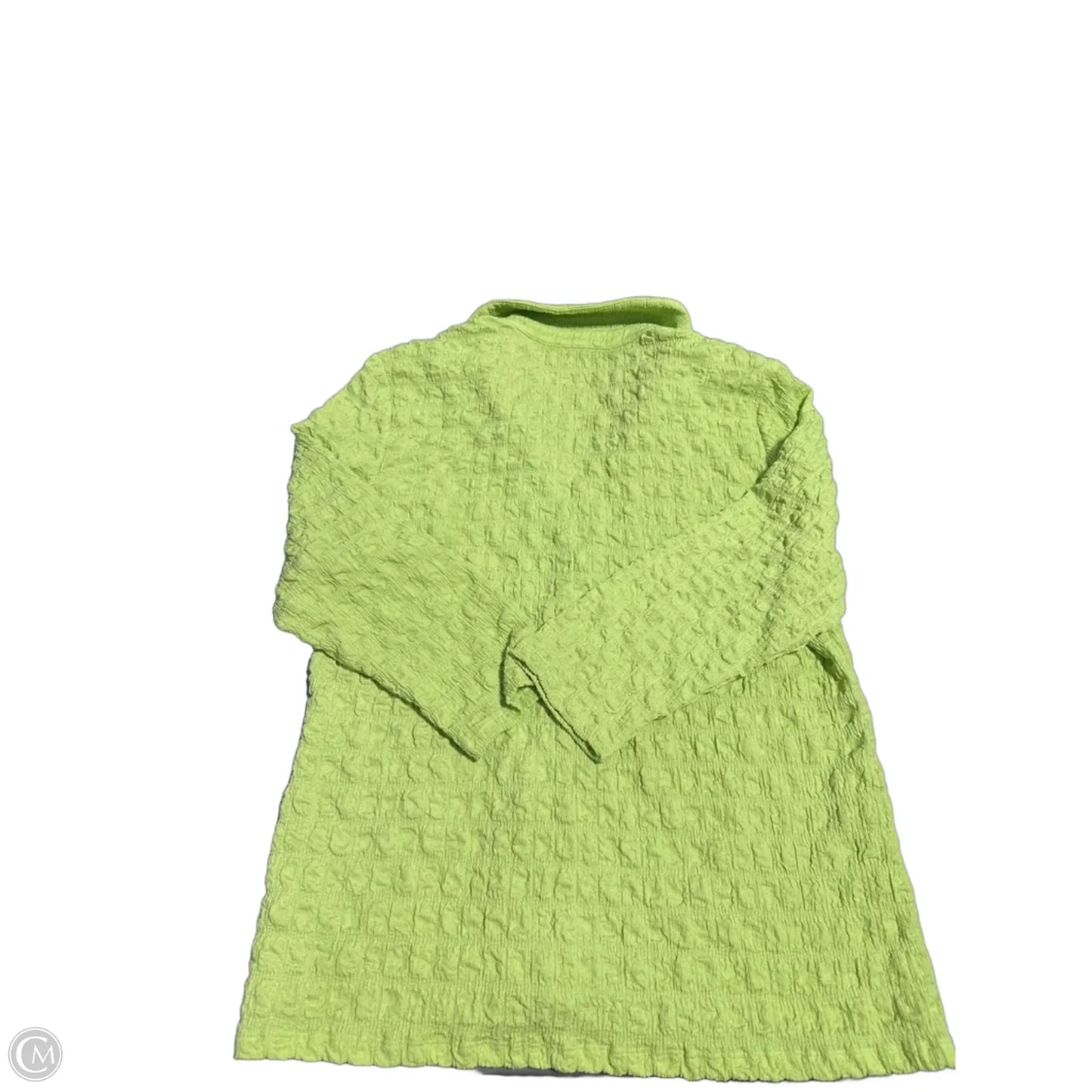 Top 3/4 Sleeve By Ninety Woman In Green, Size: Xl