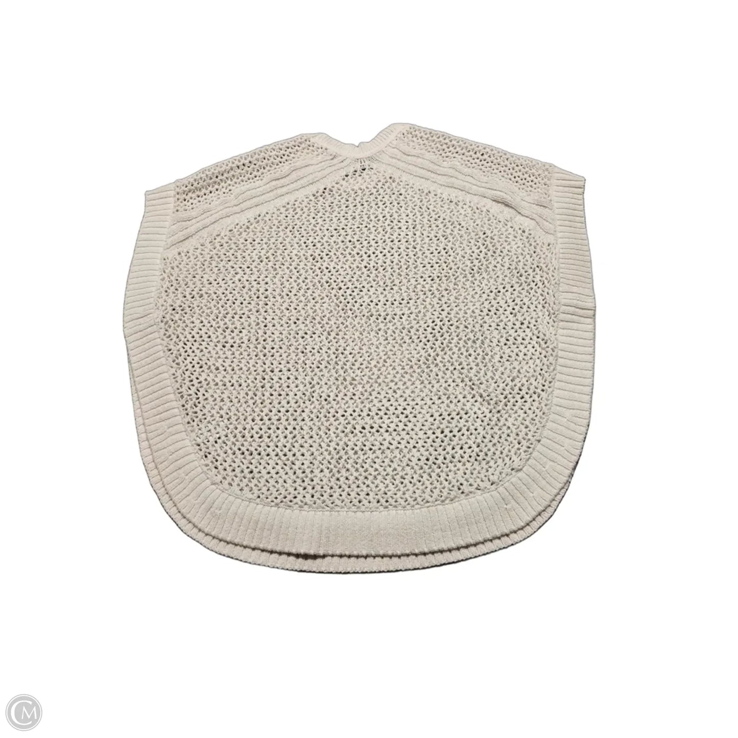 Sweater Short Sleeve By Talbots In Cream, Size: L